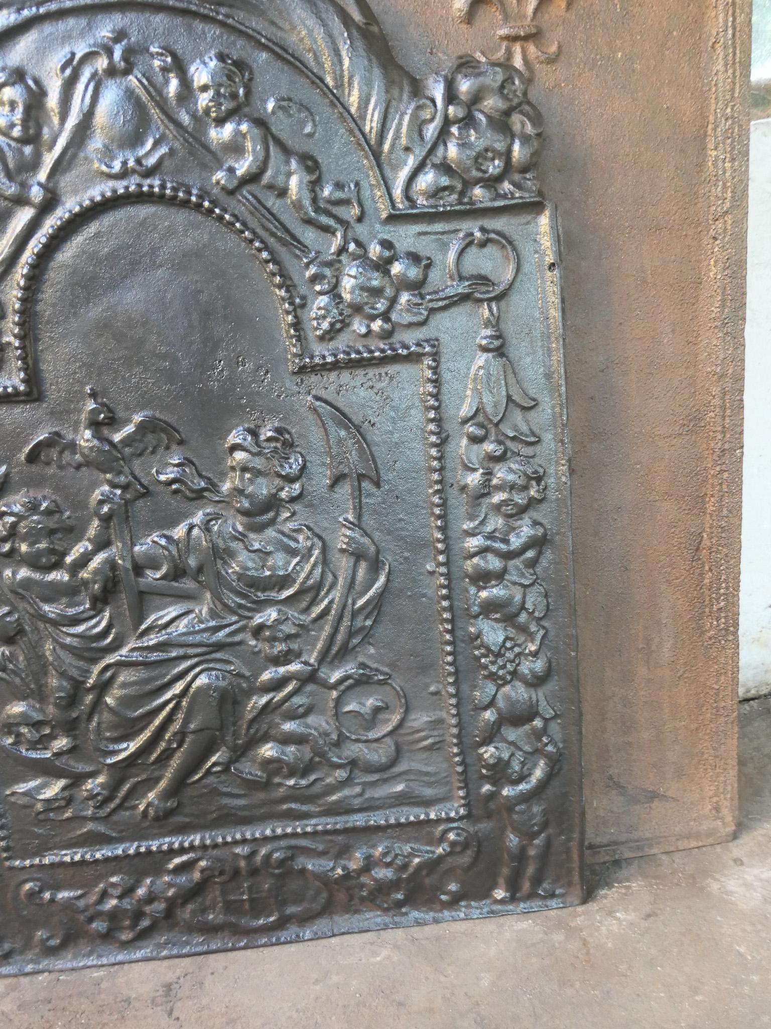 Antique Dutch Louis XIV 'The Hope' Fireback / Backsplash, 17th - 18th Century 7