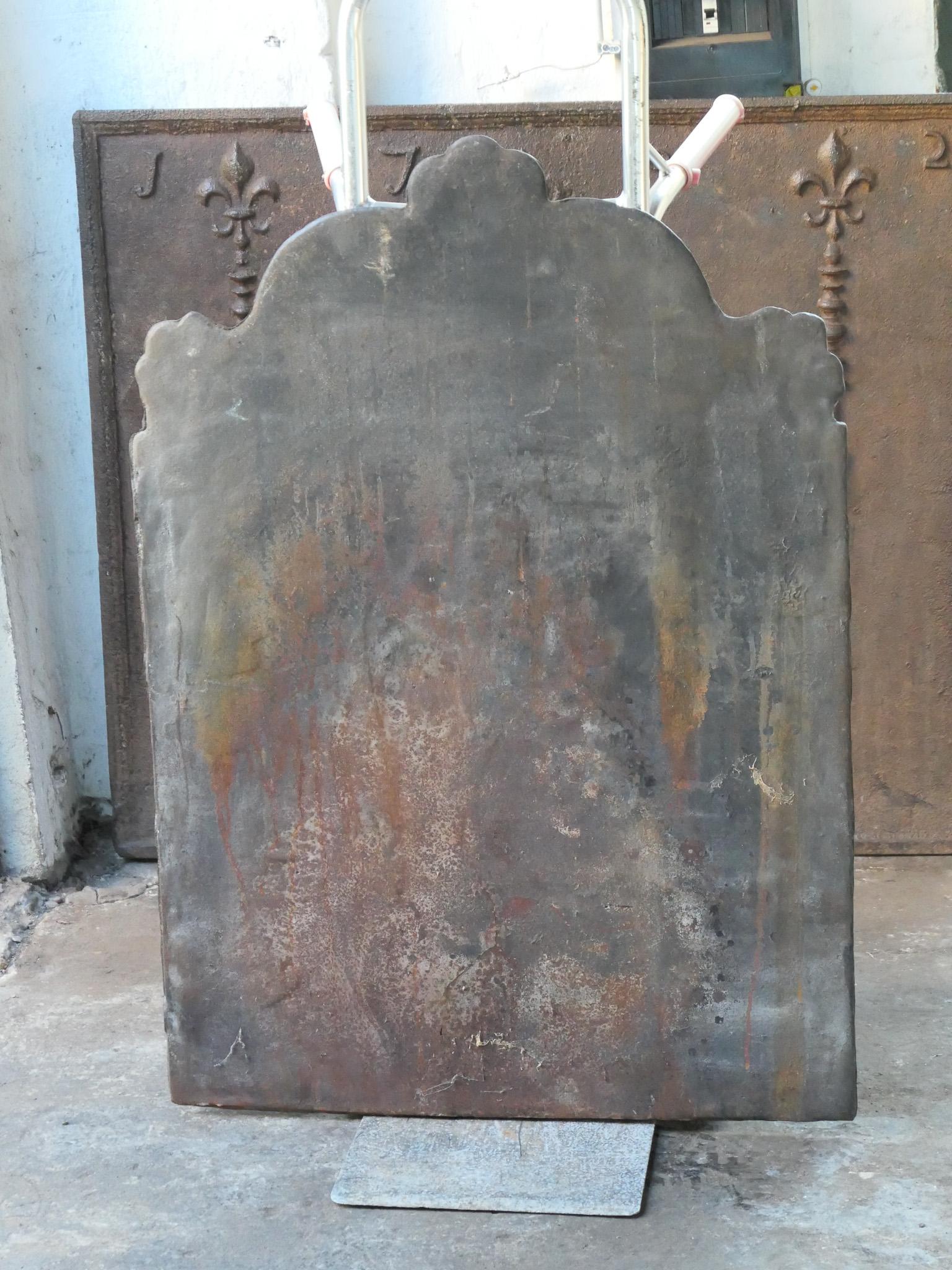Antique Dutch Louis XIV 'The Hope' Fireback / Backsplash, 17th - 18th Century 9