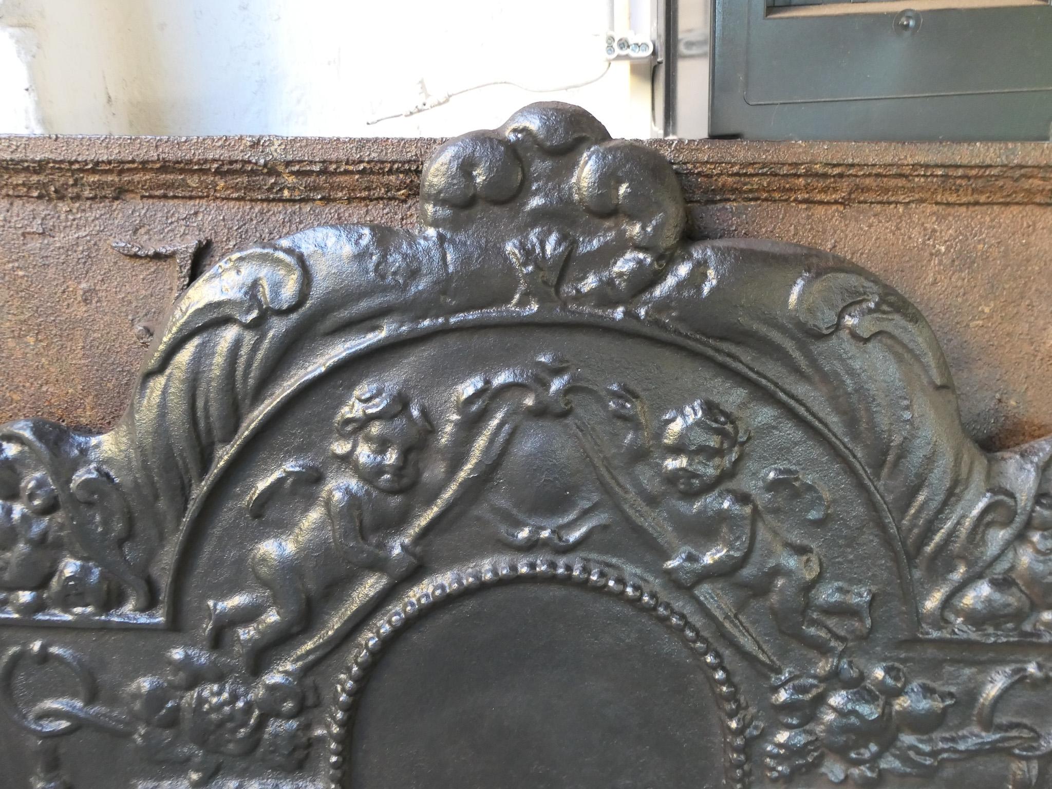 Antique Dutch Louis XIV 'The Hope' Fireback / Backsplash, 17th - 18th Century 2