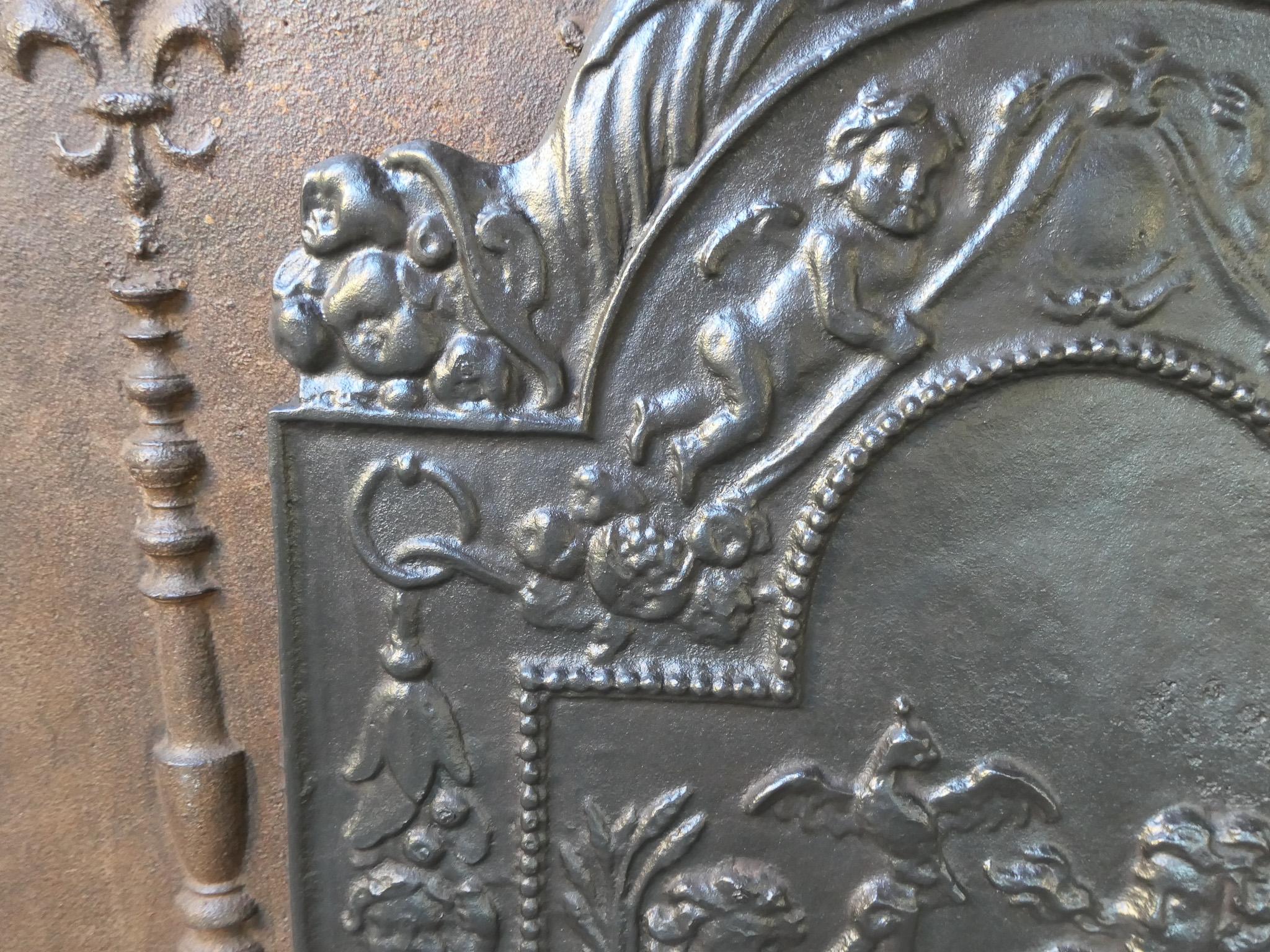 Antique Dutch Louis XIV 'The Hope' Fireback / Backsplash, 17th - 18th Century 4