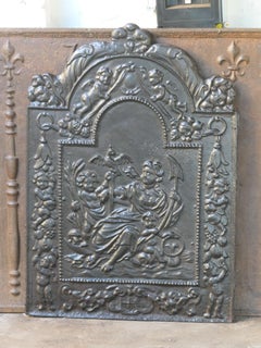 Antique Dutch Louis XIV 'The Hope' Fireback / Backsplash, 17th - 18th Century