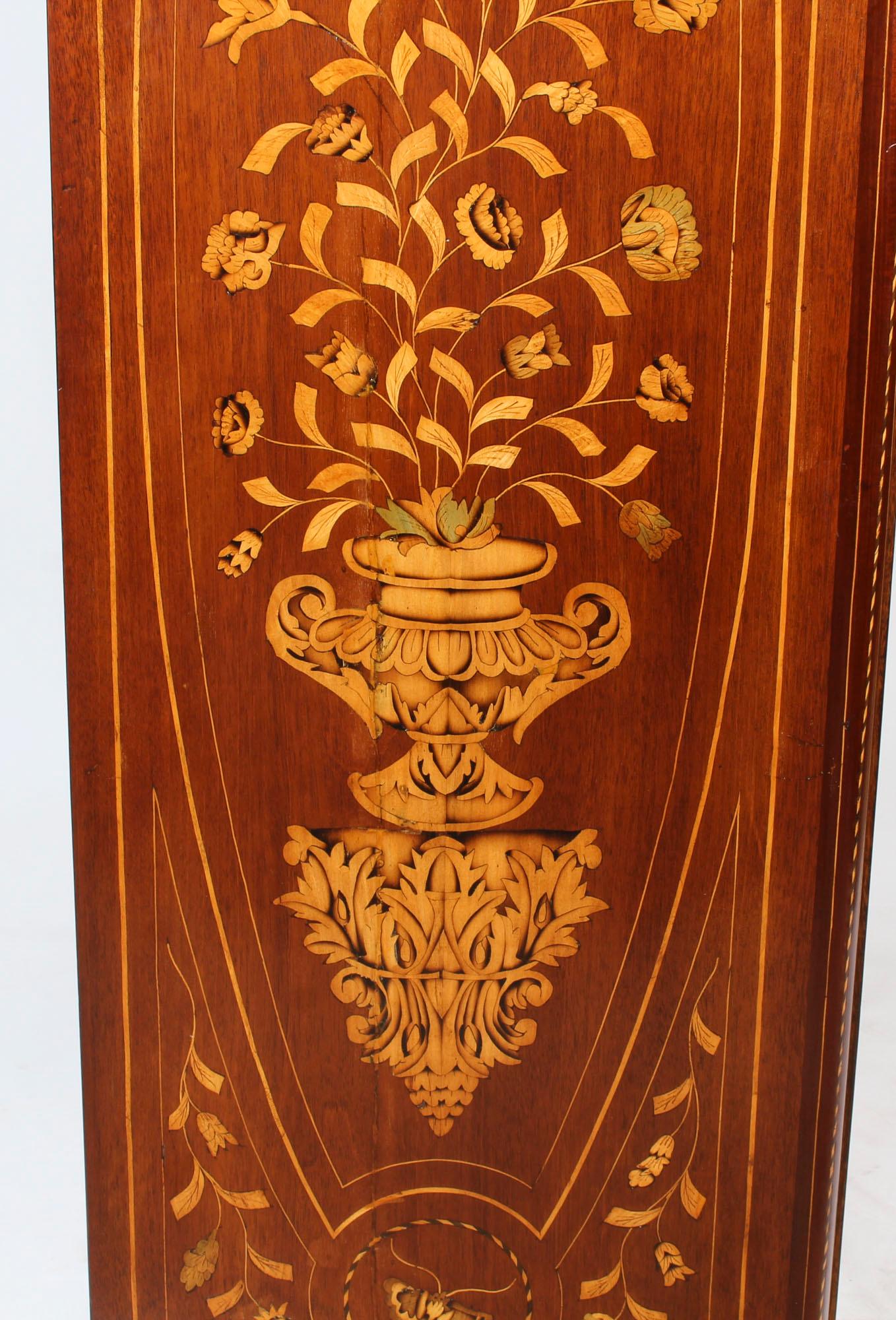 Antique Dutch Mahogany and Marquetry Wardrobe, 19th Century 15