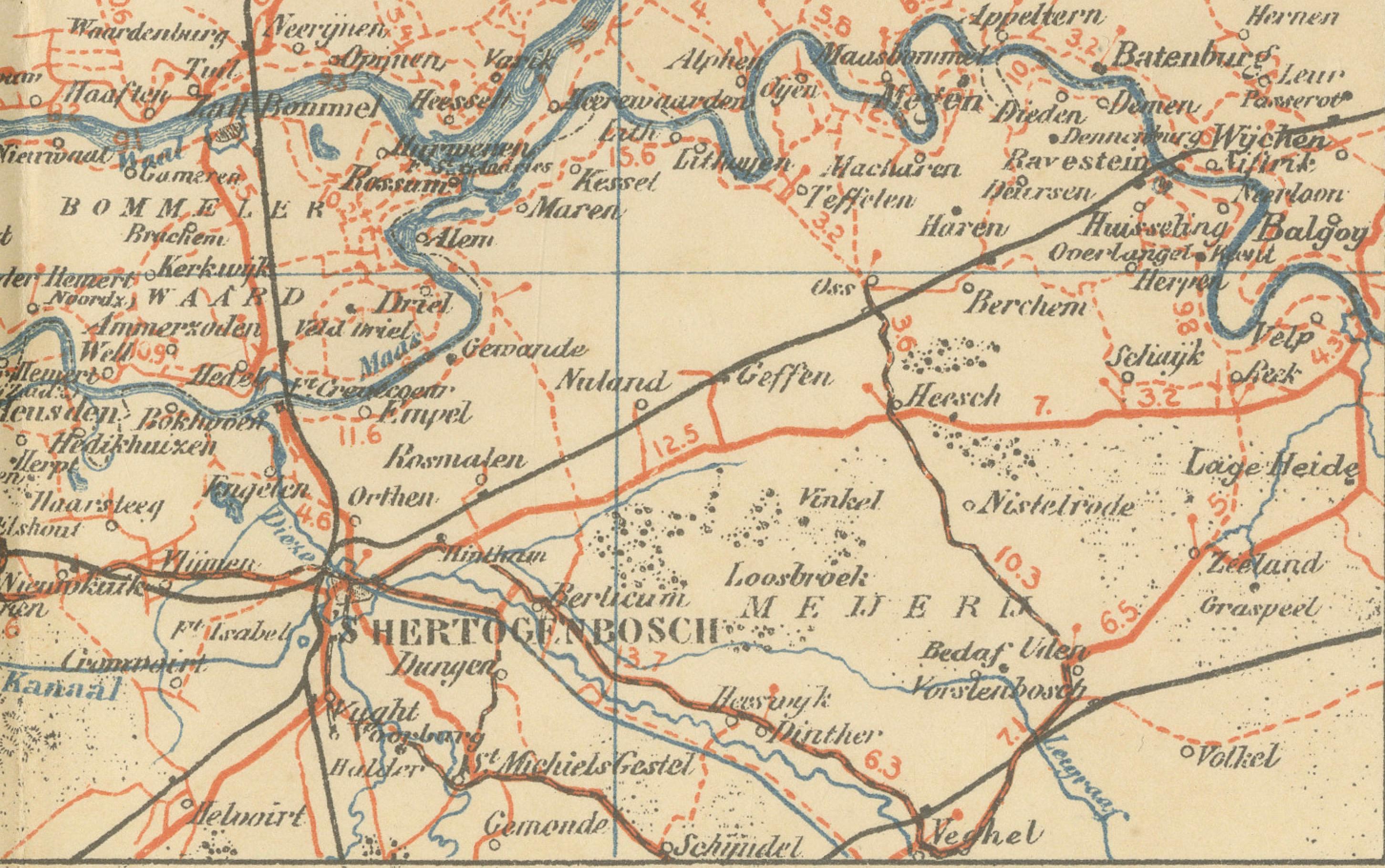 Antique Dutch Map of Zuid-Holland & Utrecht – Sleeswijk Provincial Atlas, 1914 For Sale 3
