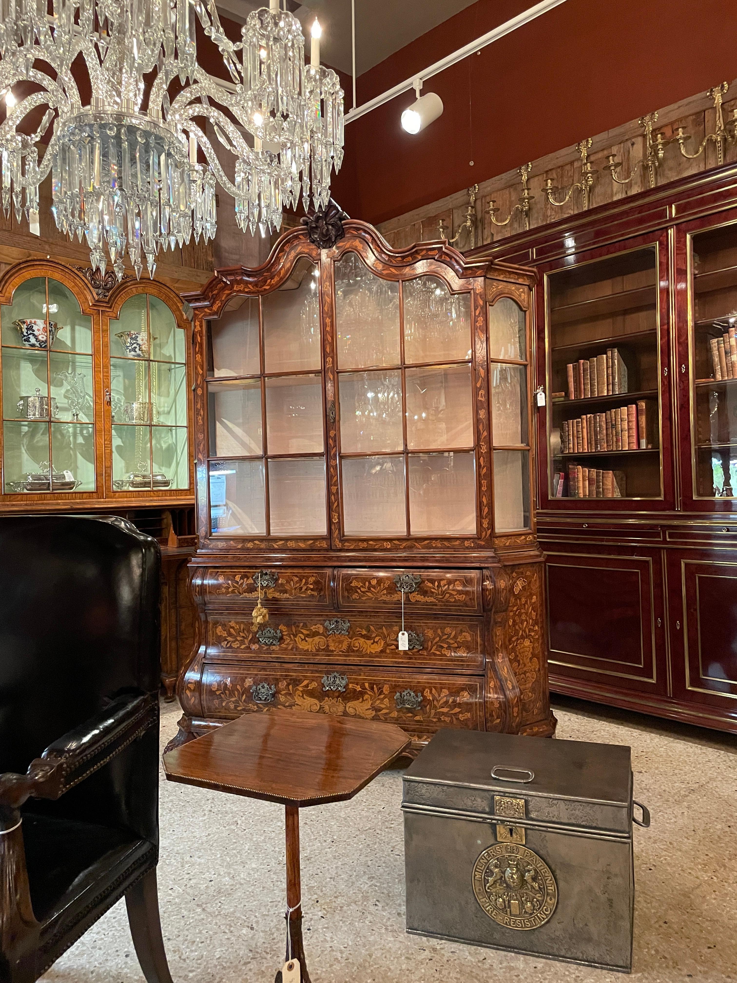 Antique Dutch Marquetry Cabinet, Circa 1800-1820 For Sale 3