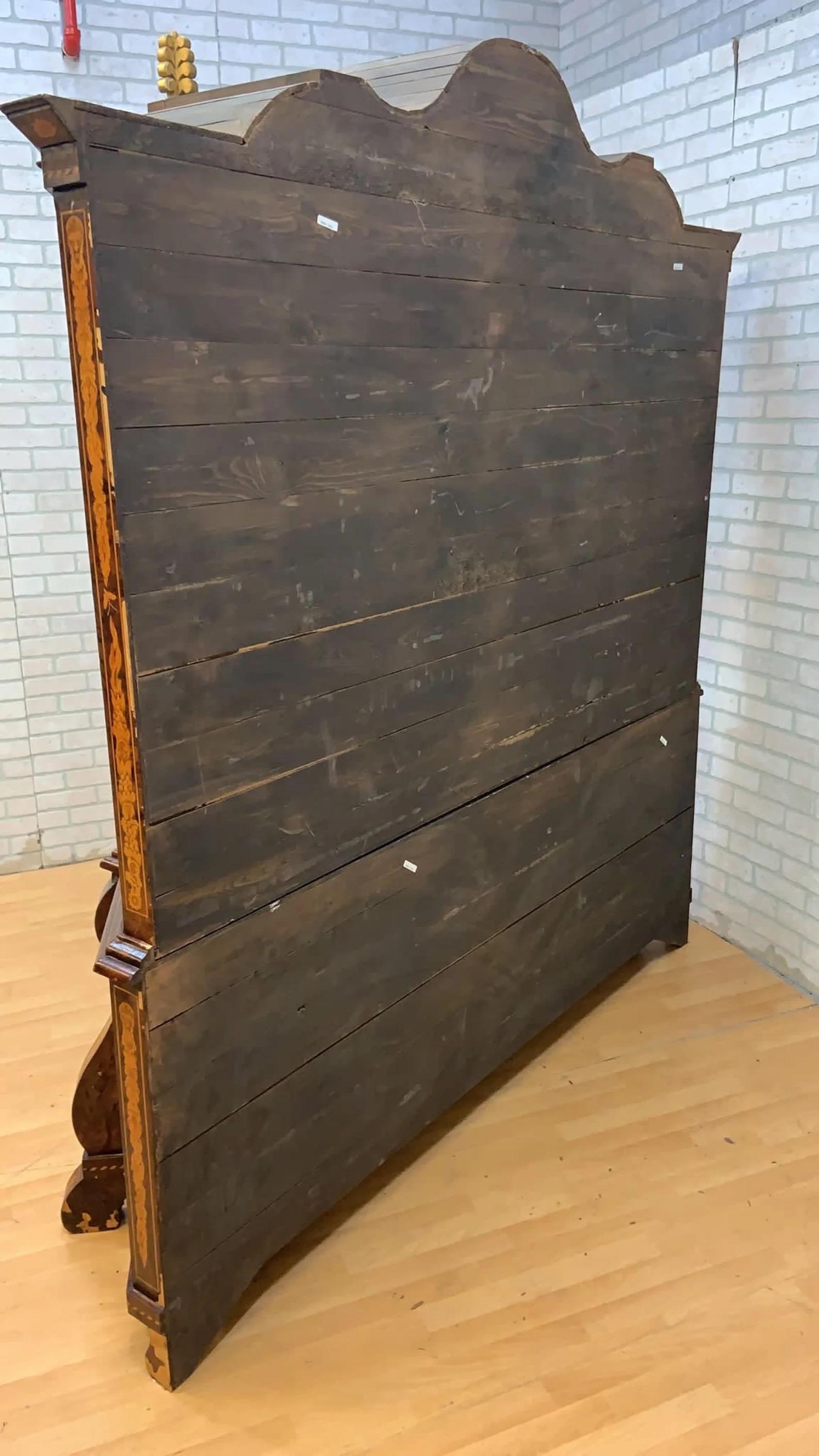 Dutch Colonial Antique Dutch Marquetry Cabinet For Sale