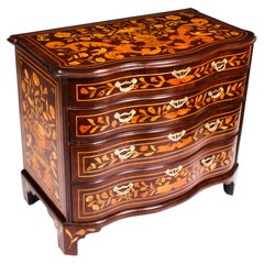 Antique Dutch Marquetry Chest of Drawers, 19th Century