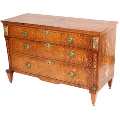 Antique Dutch Marquetry Chest of Drawers