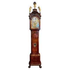Antico orologio a pendolo olandese a intarsio "Pieter Paulus" di Amsterdam, CIRCA 1730.