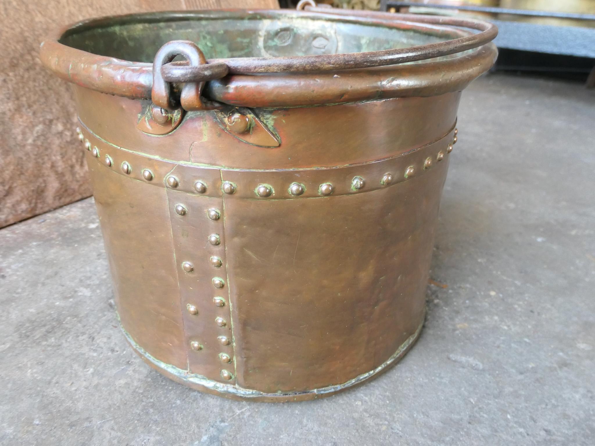 Antique Dutch Napoleon III Log Basket, 19th Century For Sale 6