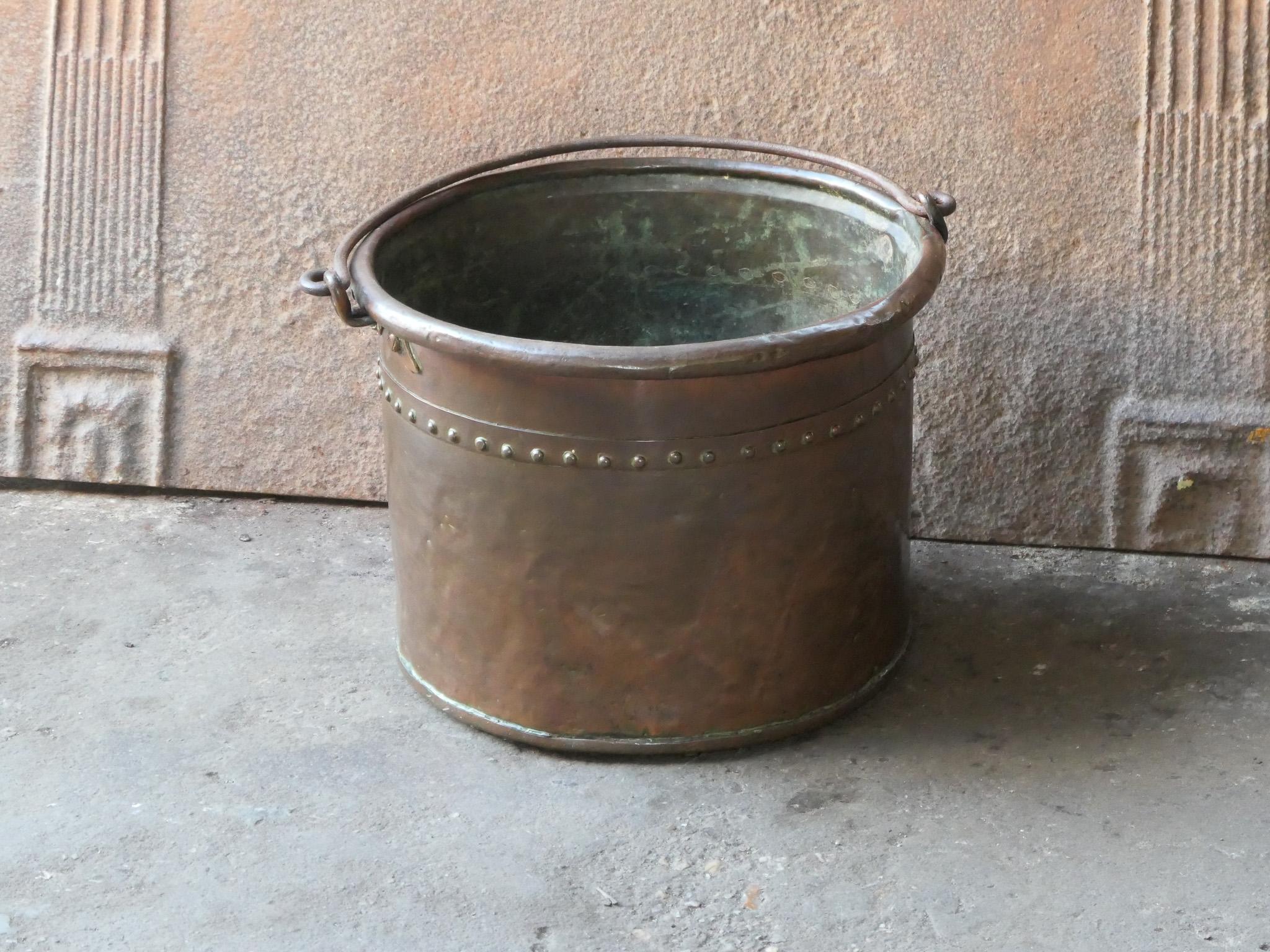 Forged Antique Dutch Napoleon III Log Basket, 19th Century For Sale