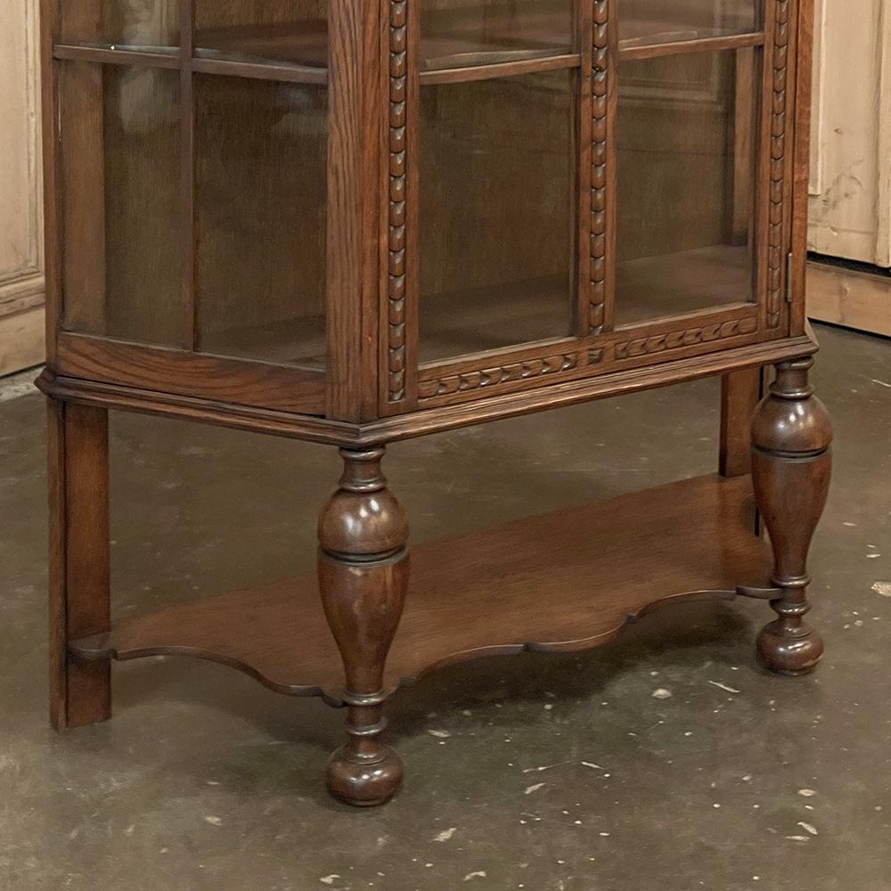 Antique Dutch Neoclassical Petite Vitrine ~ Curio Cabinet For Sale 4