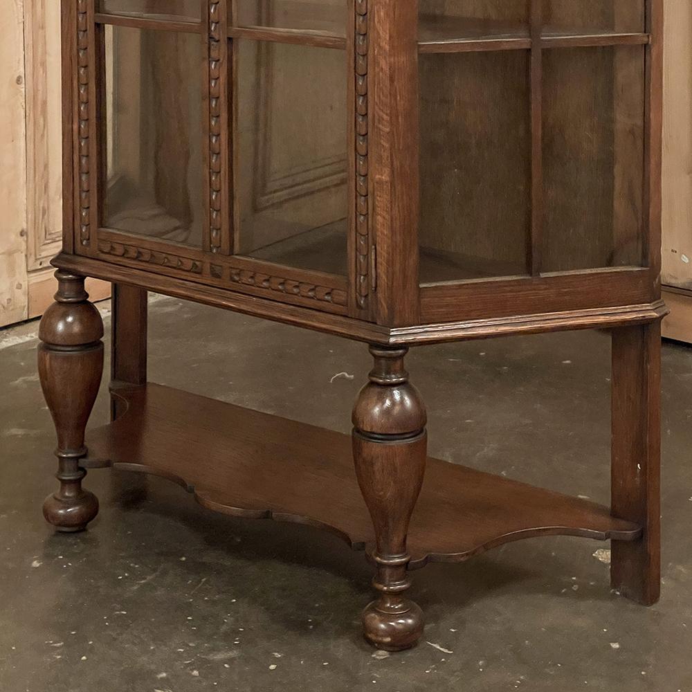 Antique Dutch Neoclassical Petite Vitrine ~ Curio Cabinet For Sale 6