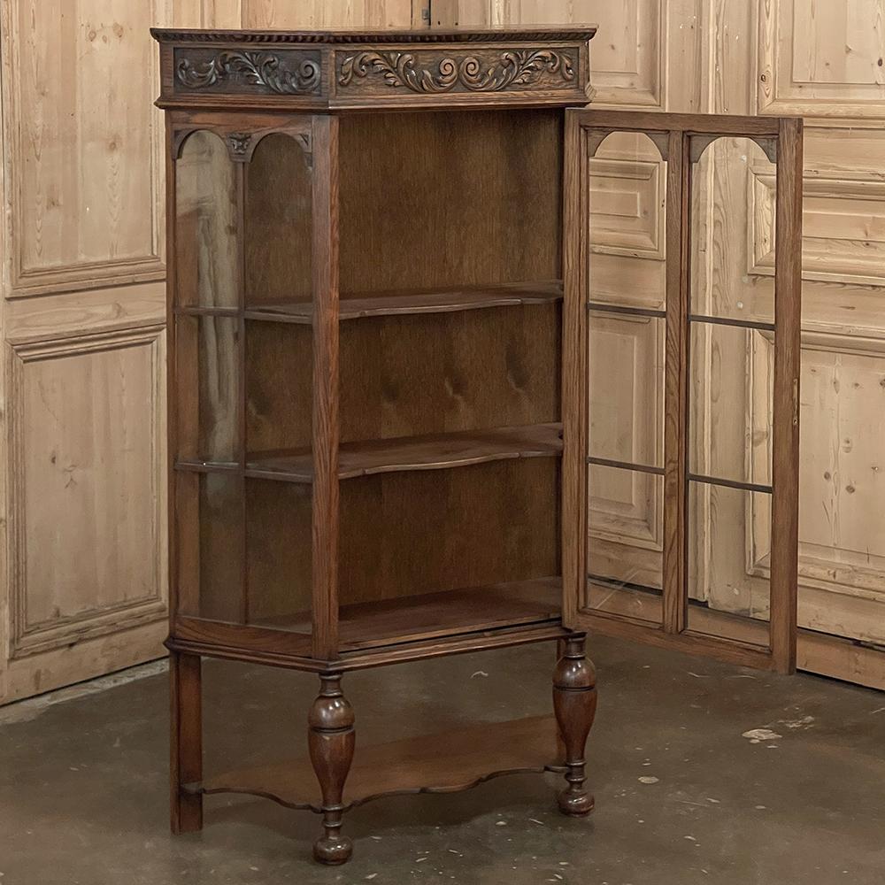 19th Century Antique Dutch Neoclassical Petite Vitrine ~ Curio Cabinet For Sale