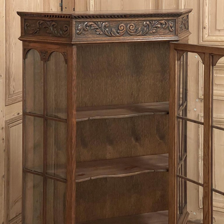 Antique Dutch Neoclassical Petite Vitrine ~ Curio Cabinet For Sale