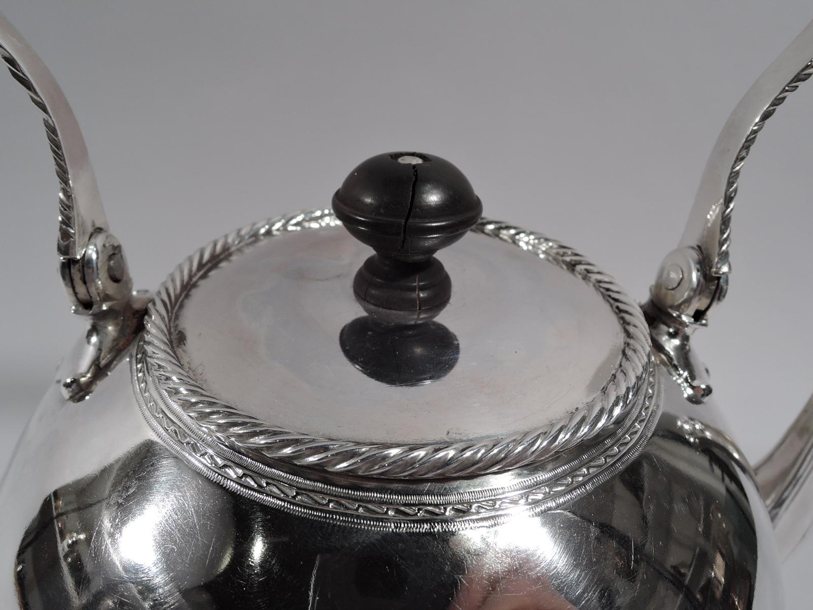 Antique Dutch Neoclassical Silver Teapot 2