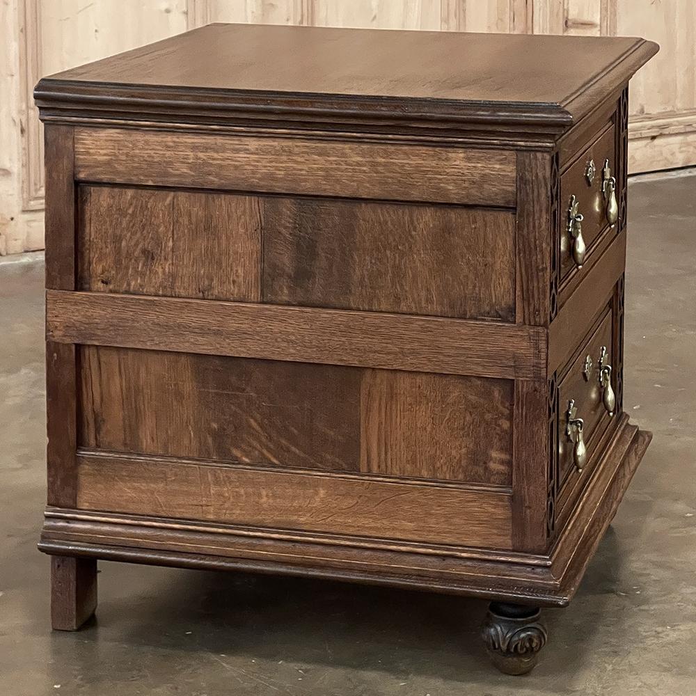 Antique Dutch Nightstand ~ Chest of Drawers In Good Condition For Sale In Dallas, TX