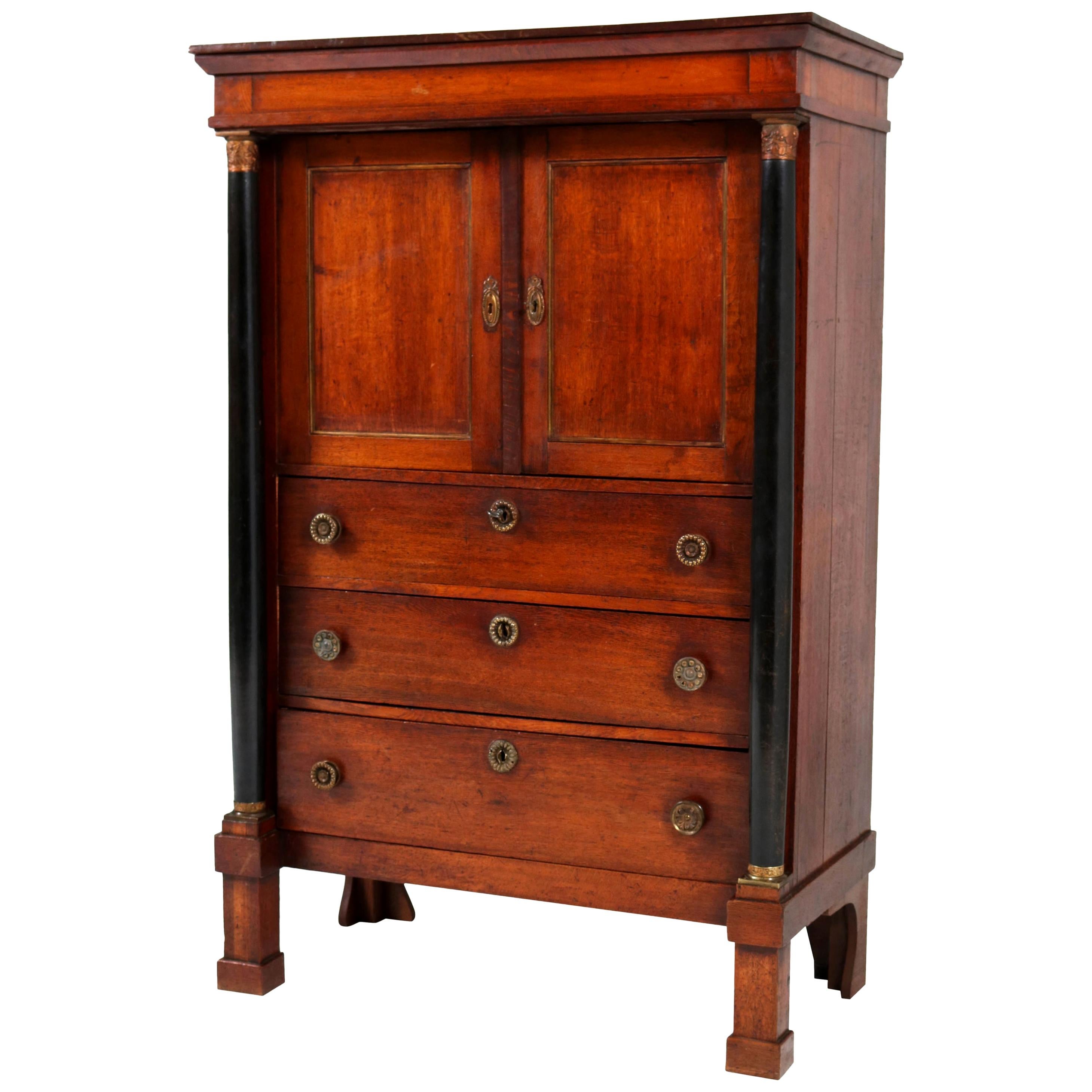 Antique Dutch Oak Empire 1820s at 1stDibs