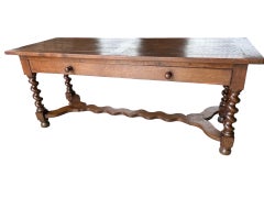 Antique Dutch Oak Farm Table, Kitchen Table, Sofa Table