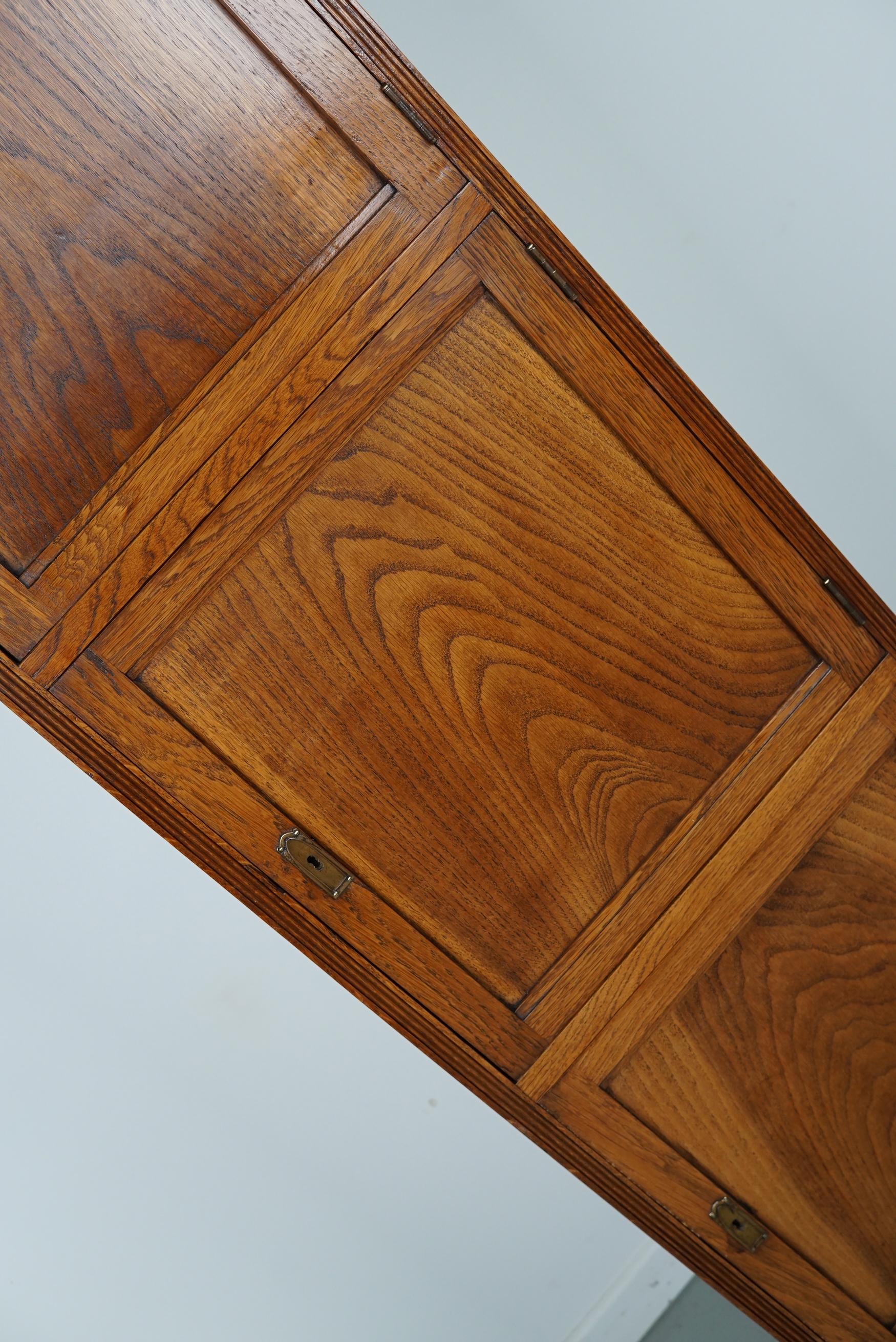 Antique Dutch Oak Locker / Filing Cabinet, 1920/30s For Sale 10