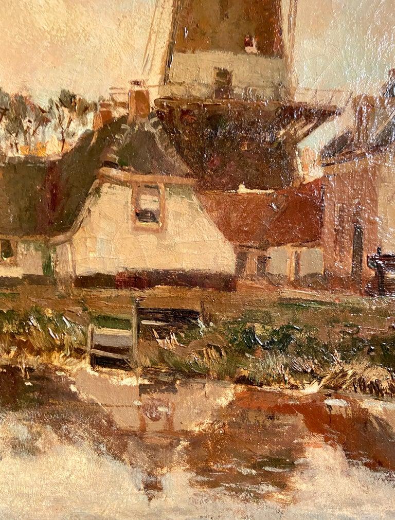 Antique Dutch Oil on Canvas Painting 