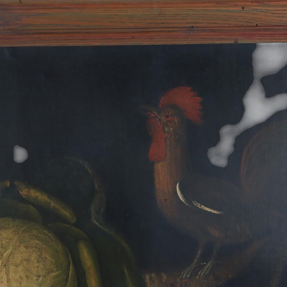 Antique Dutch Oil On Canvas Still Life Painting Unsigned 18th C im Angebot 2