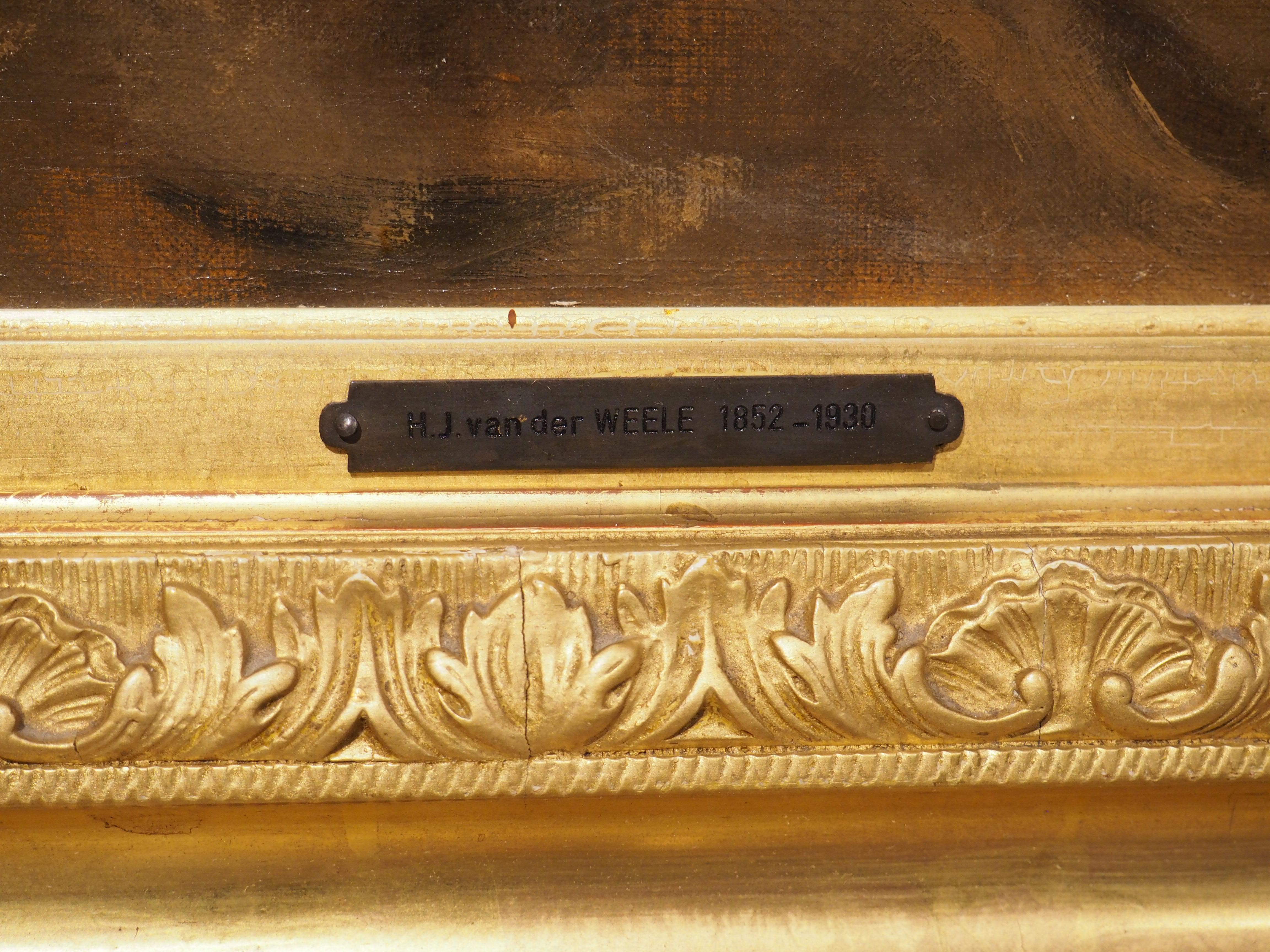 Peinture à l'huile hollandaise ancienne, 