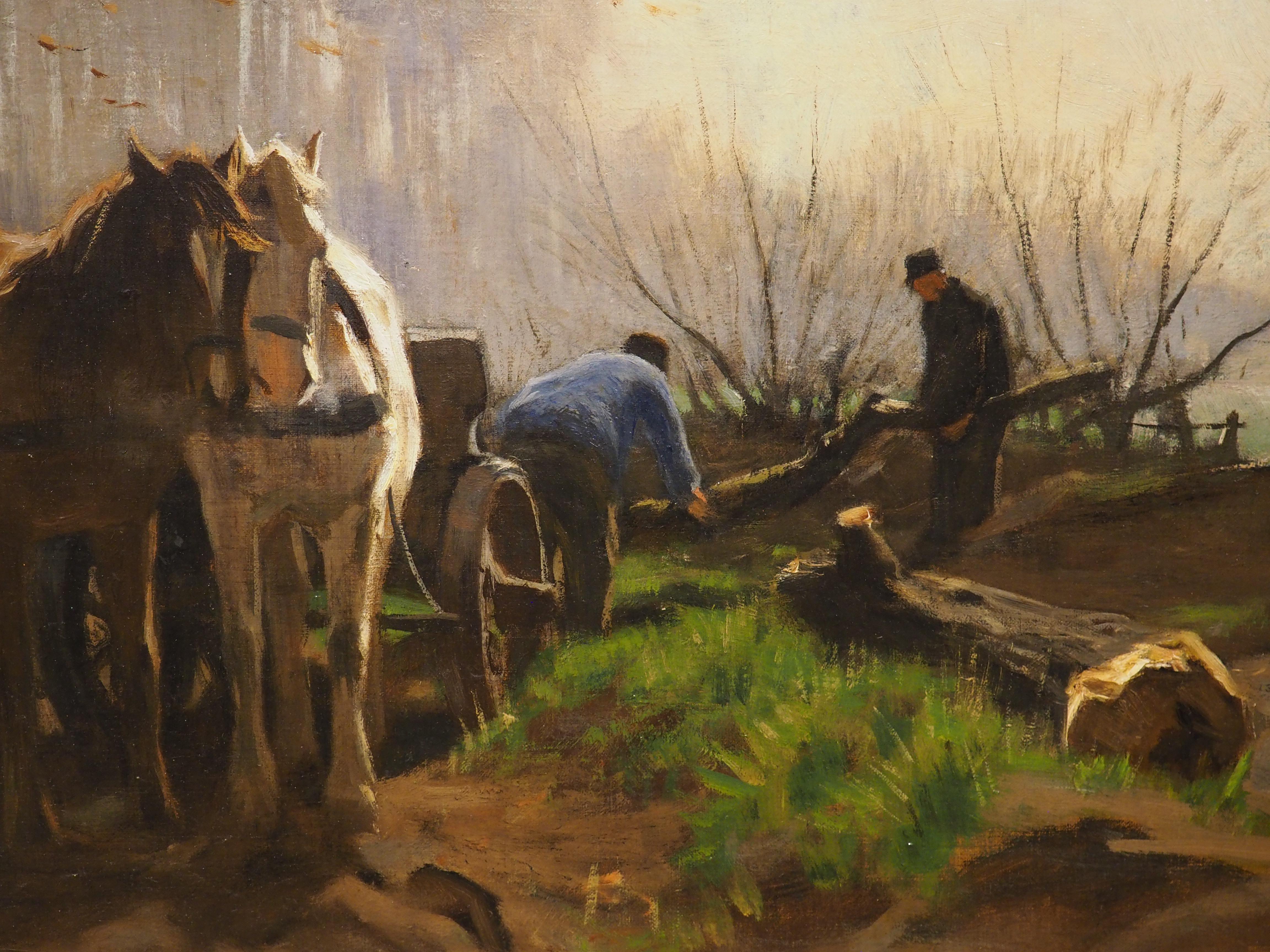 Peinture à l'huile hollandaise ancienne, 