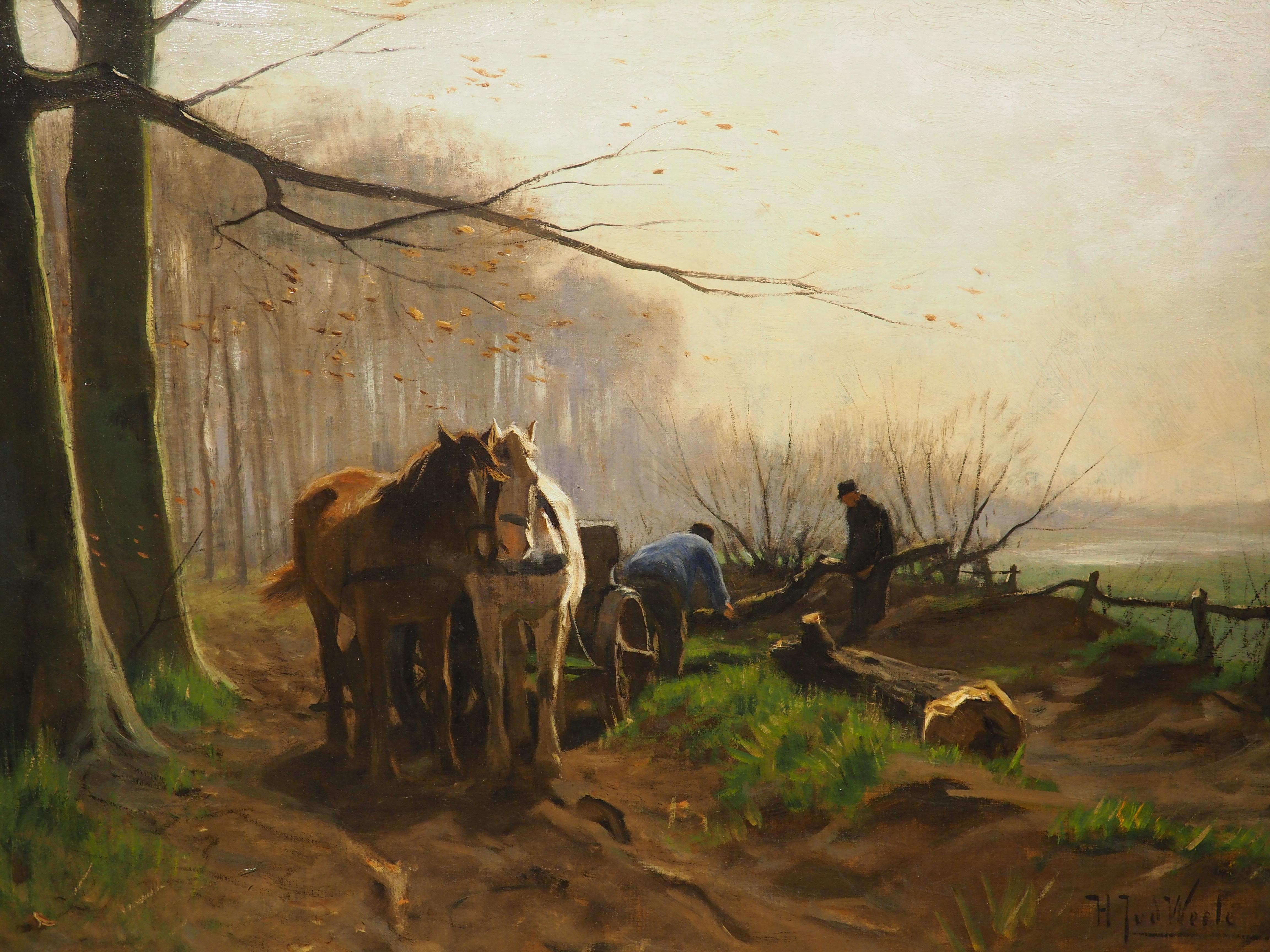 Peinture à l'huile hollandaise ancienne, 
