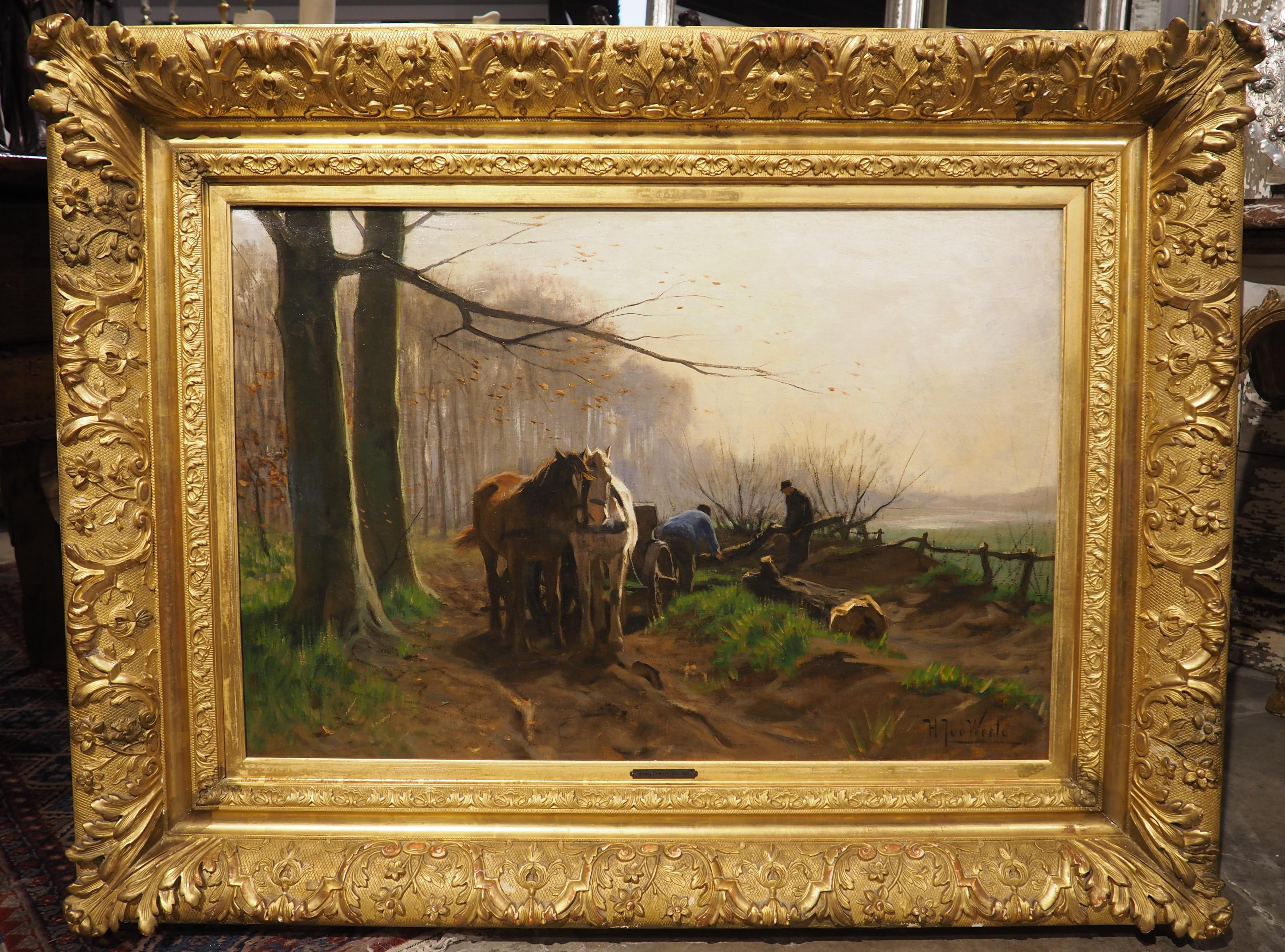 Peinture à l'huile hollandaise ancienne, 
