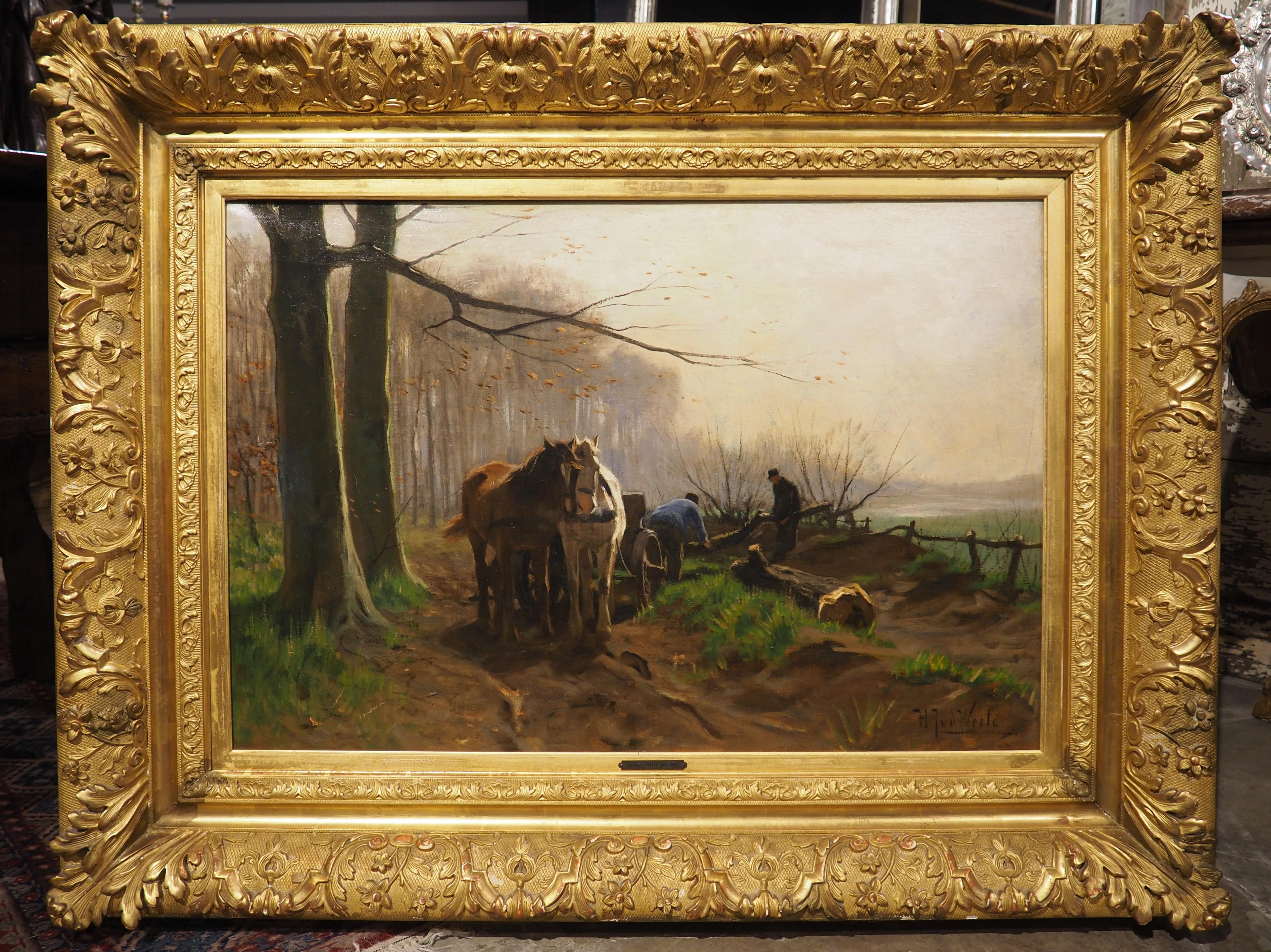 Peinture à l'huile hollandaise ancienne, 