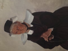 Antique Dutch Painting, Reinier Pijnenburg, French Fisherwoman