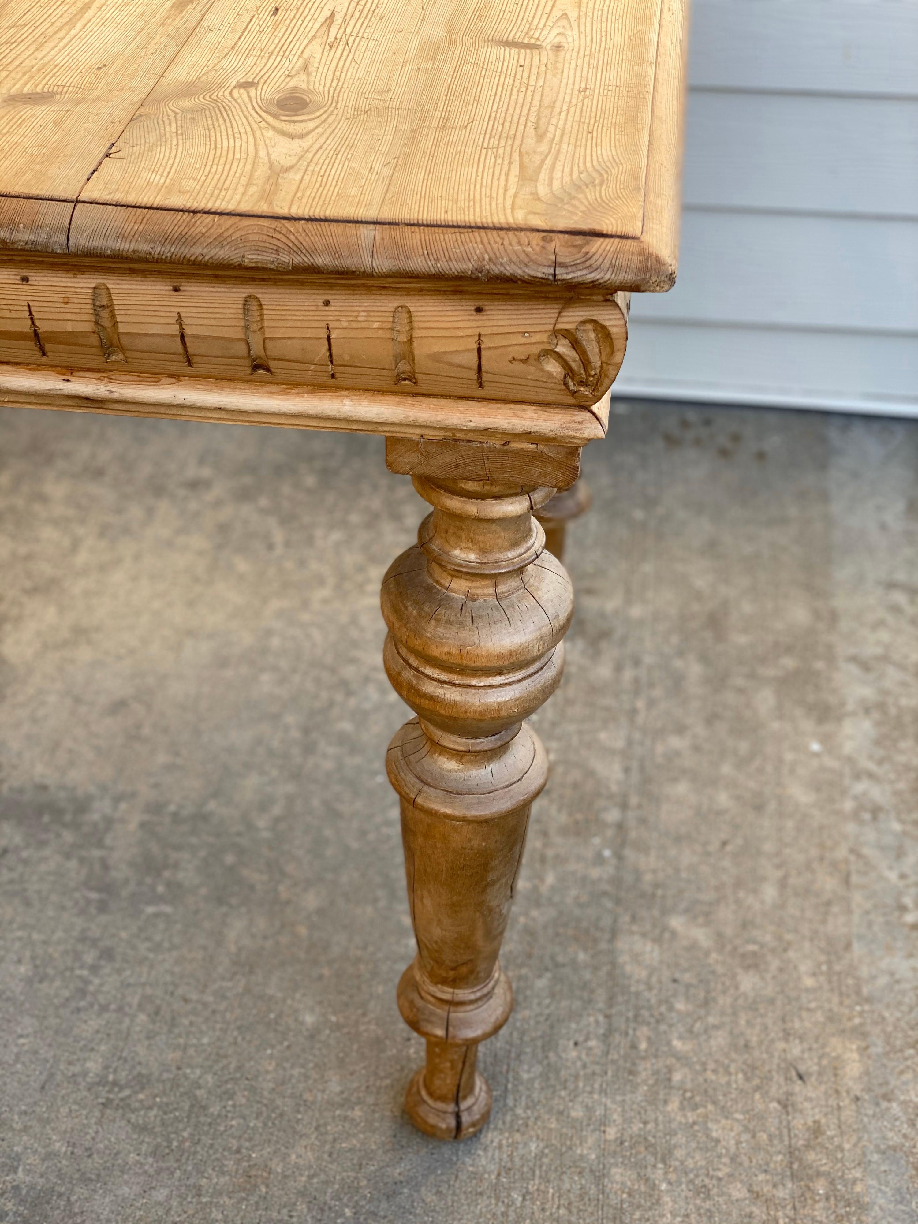 Antique Dutch Pine Dining Table, circa 1870 6