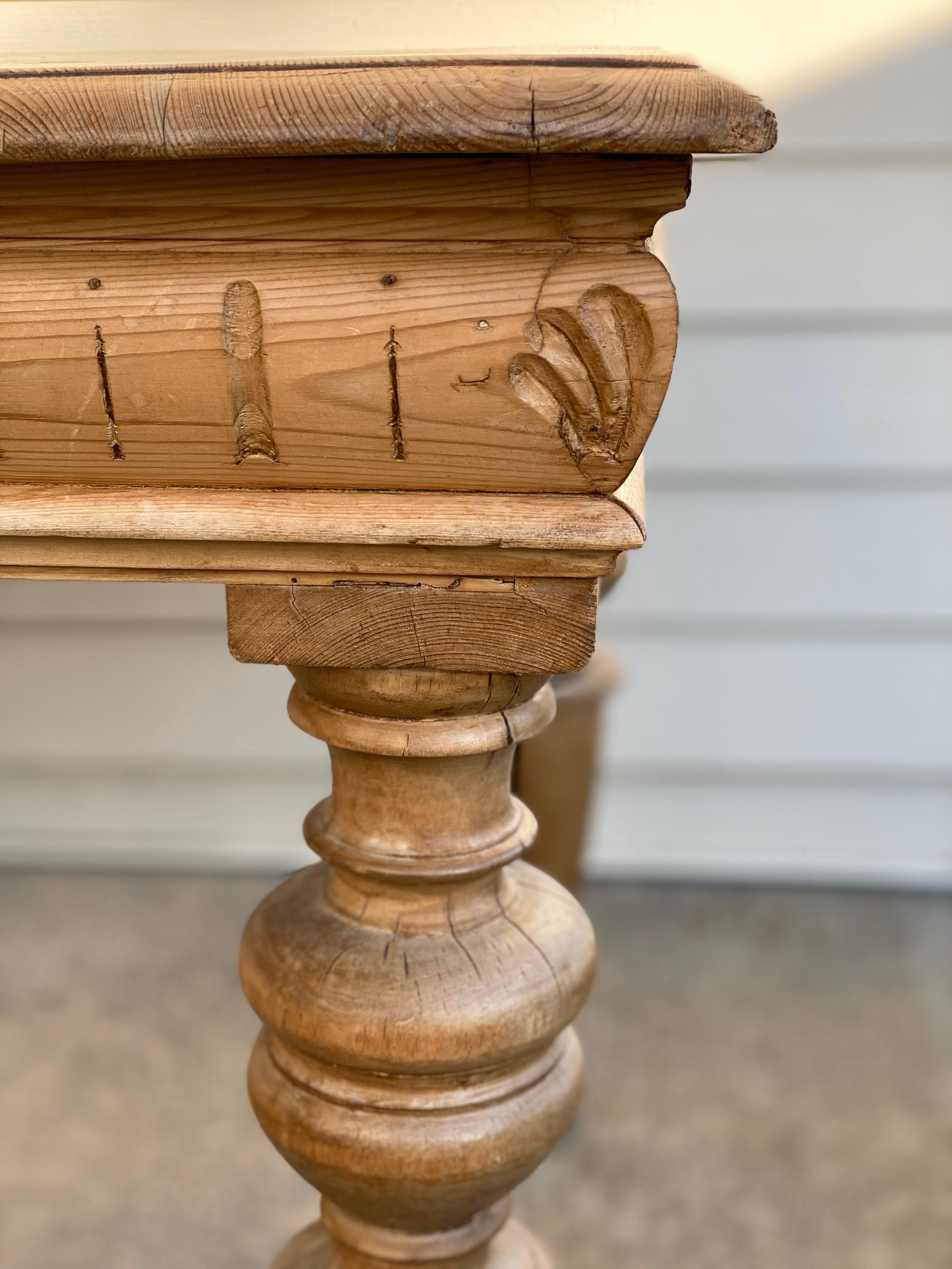 Antique Dutch Pine Dining Table, circa 1870 7
