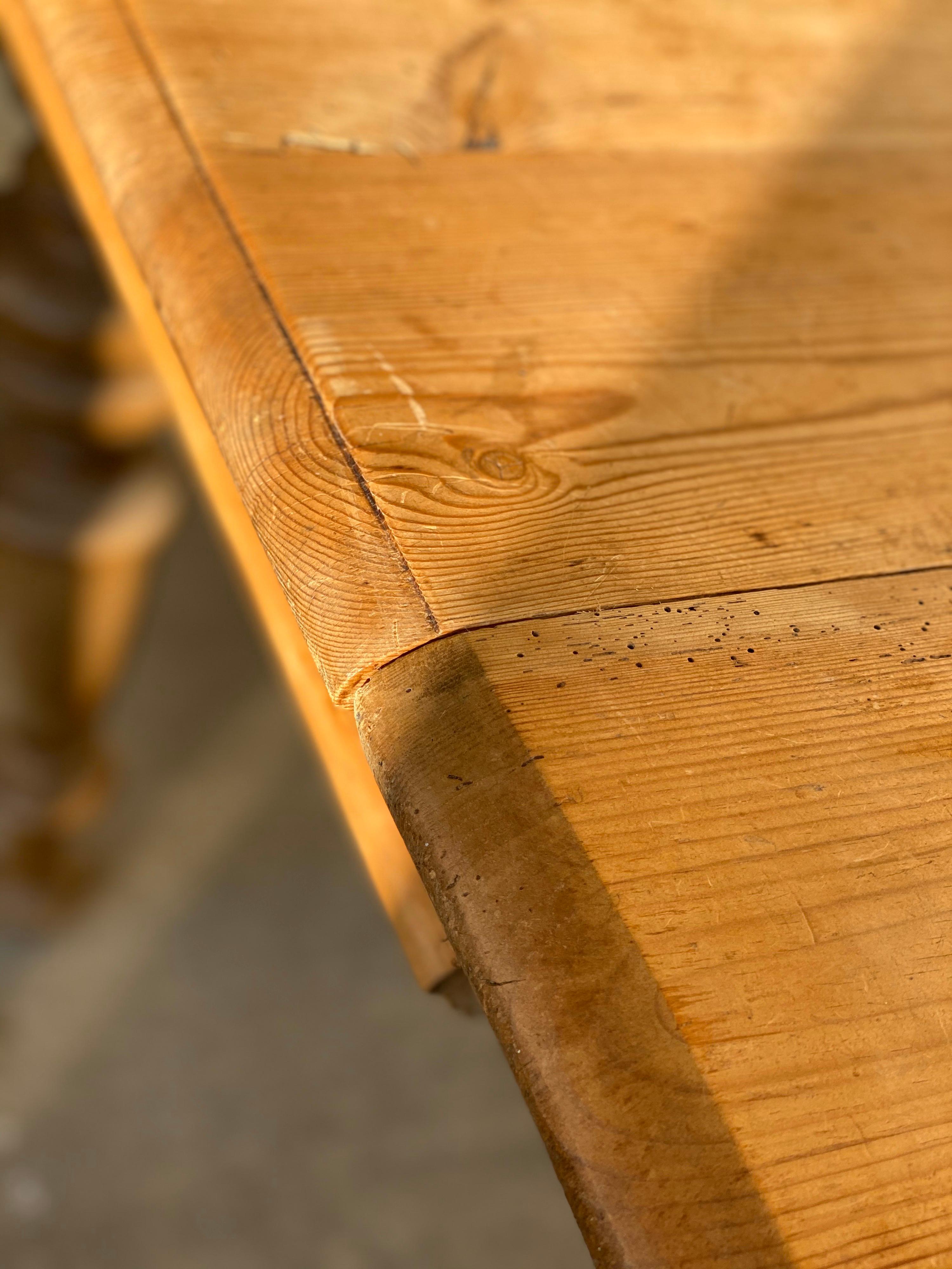 Antique Dutch Pine Dining Table, circa 1870 8
