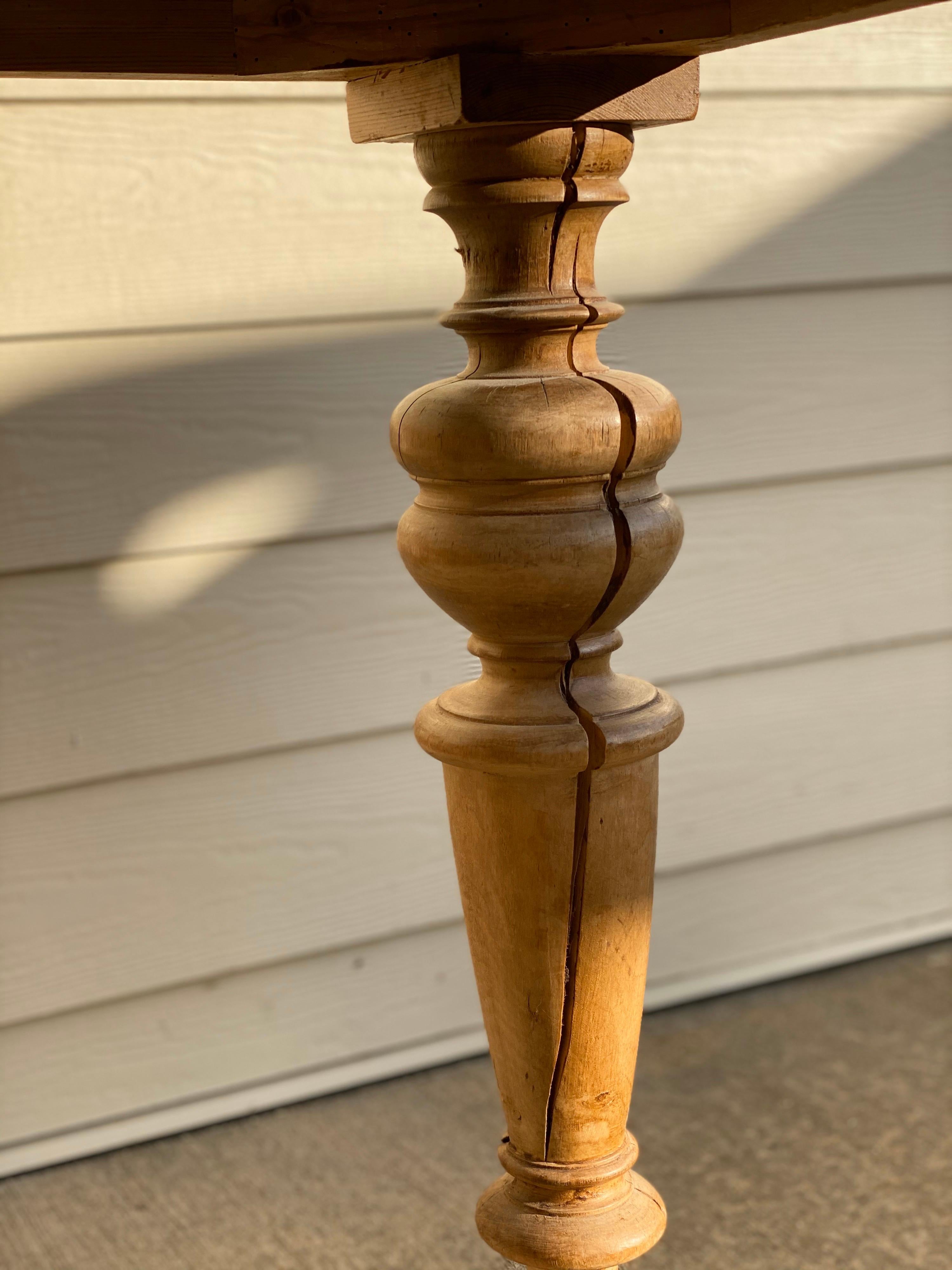 Antique Dutch Pine Dining Table, circa 1870 11