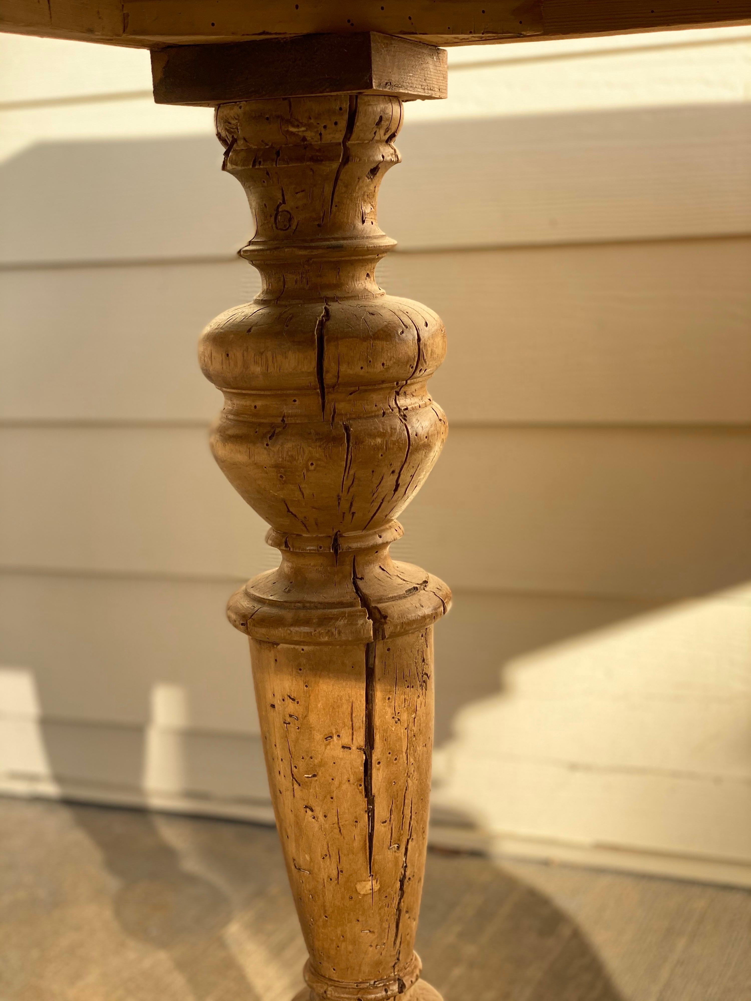 Antique Dutch Pine Dining Table, circa 1870 12
