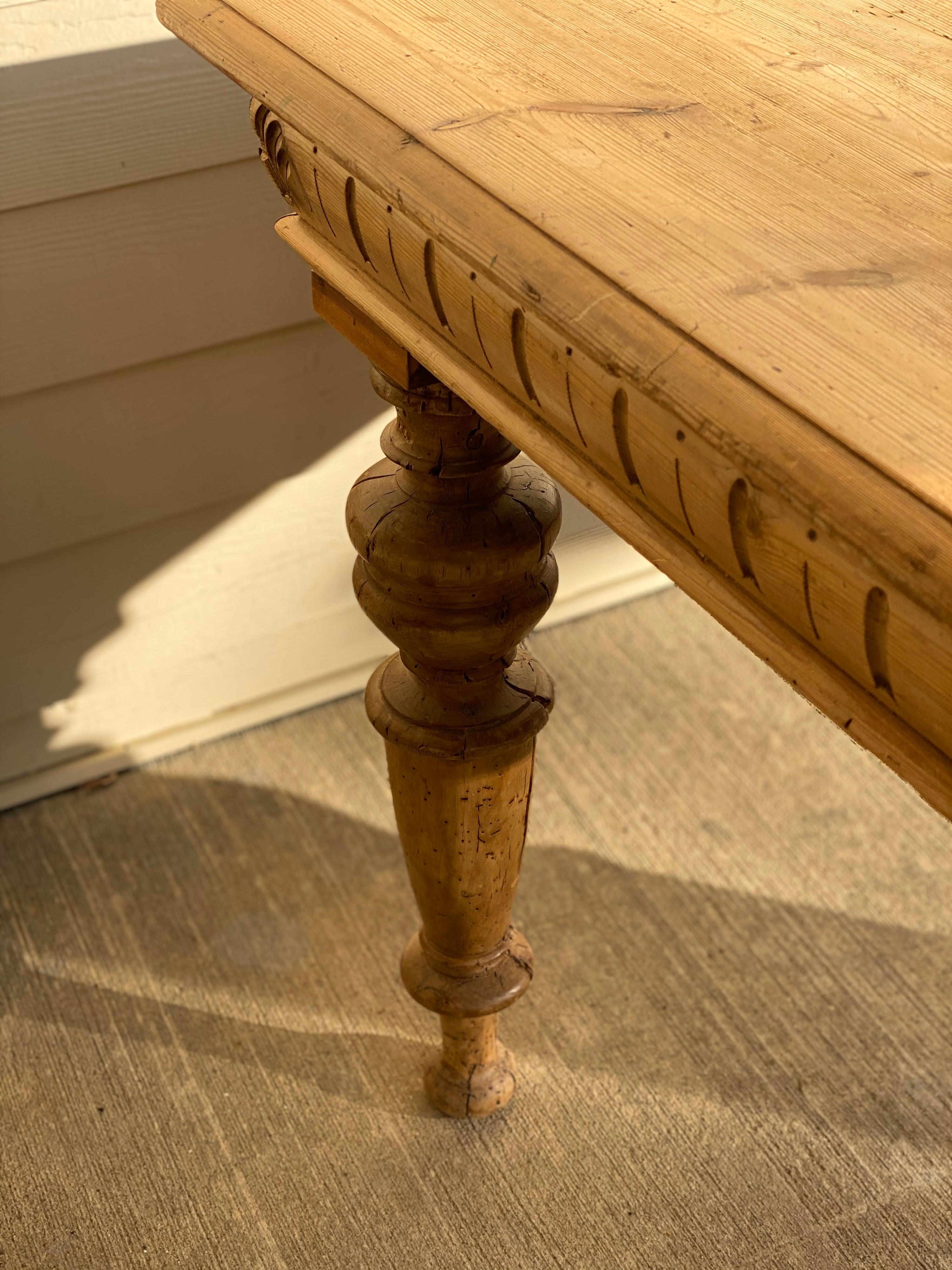 Antique Dutch Pine Dining Table, circa 1870 13