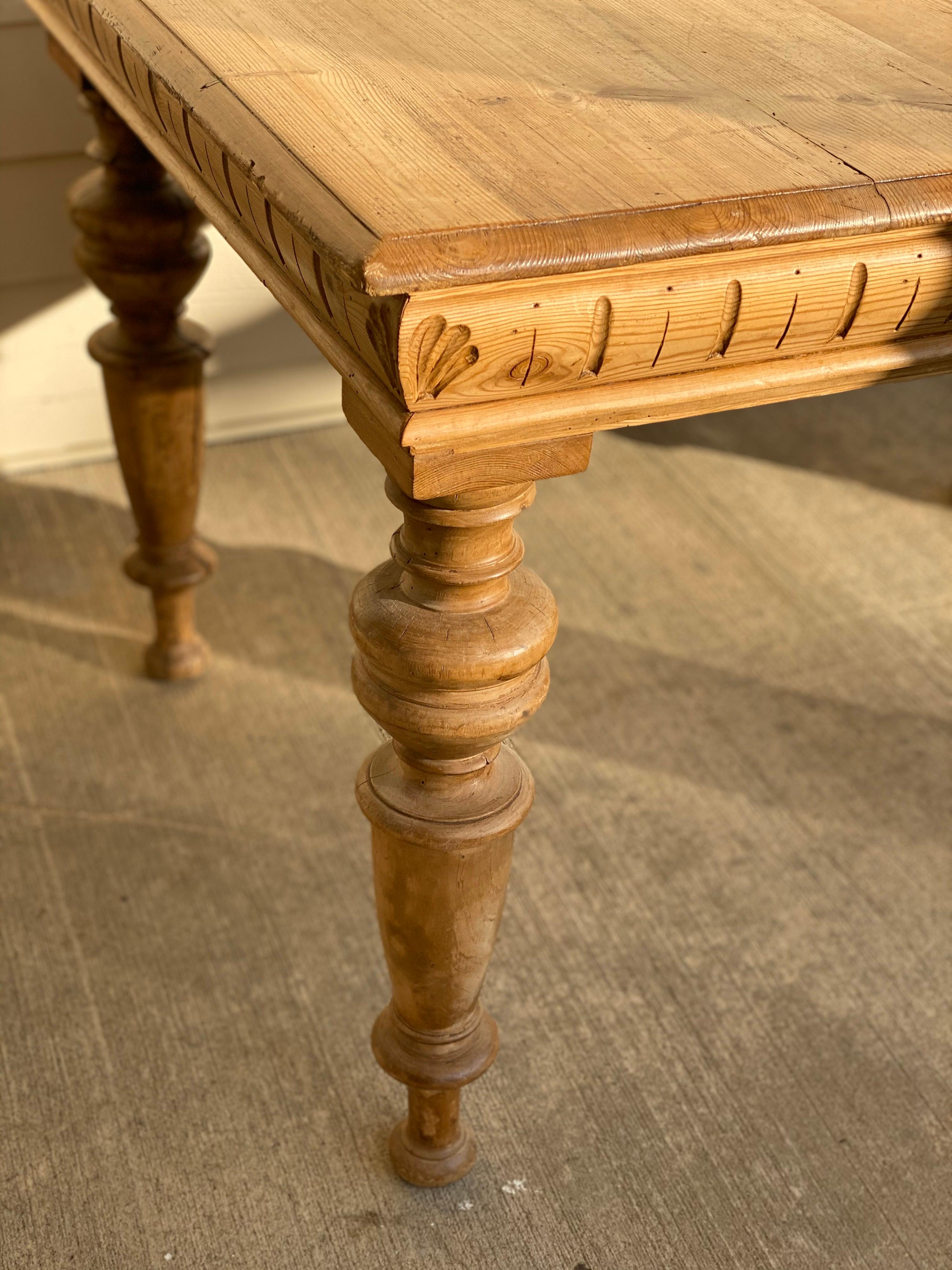 Antique Dutch Pine Dining Table, circa 1870 14
