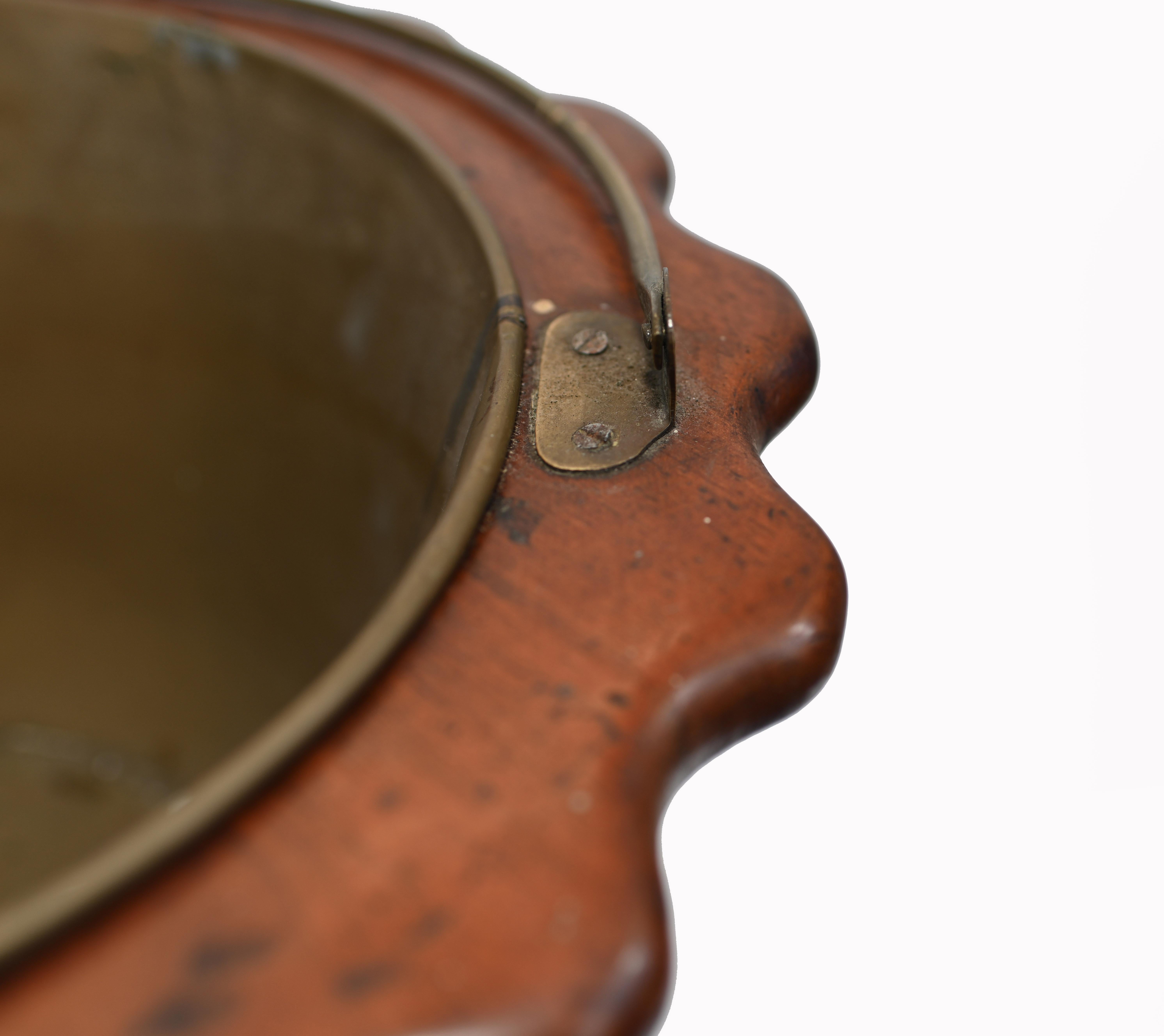 Brass Antique Dutch Planter Tee Kettle Pail 1880 For Sale