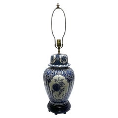 Antique Dutch Porcelain Lamp
