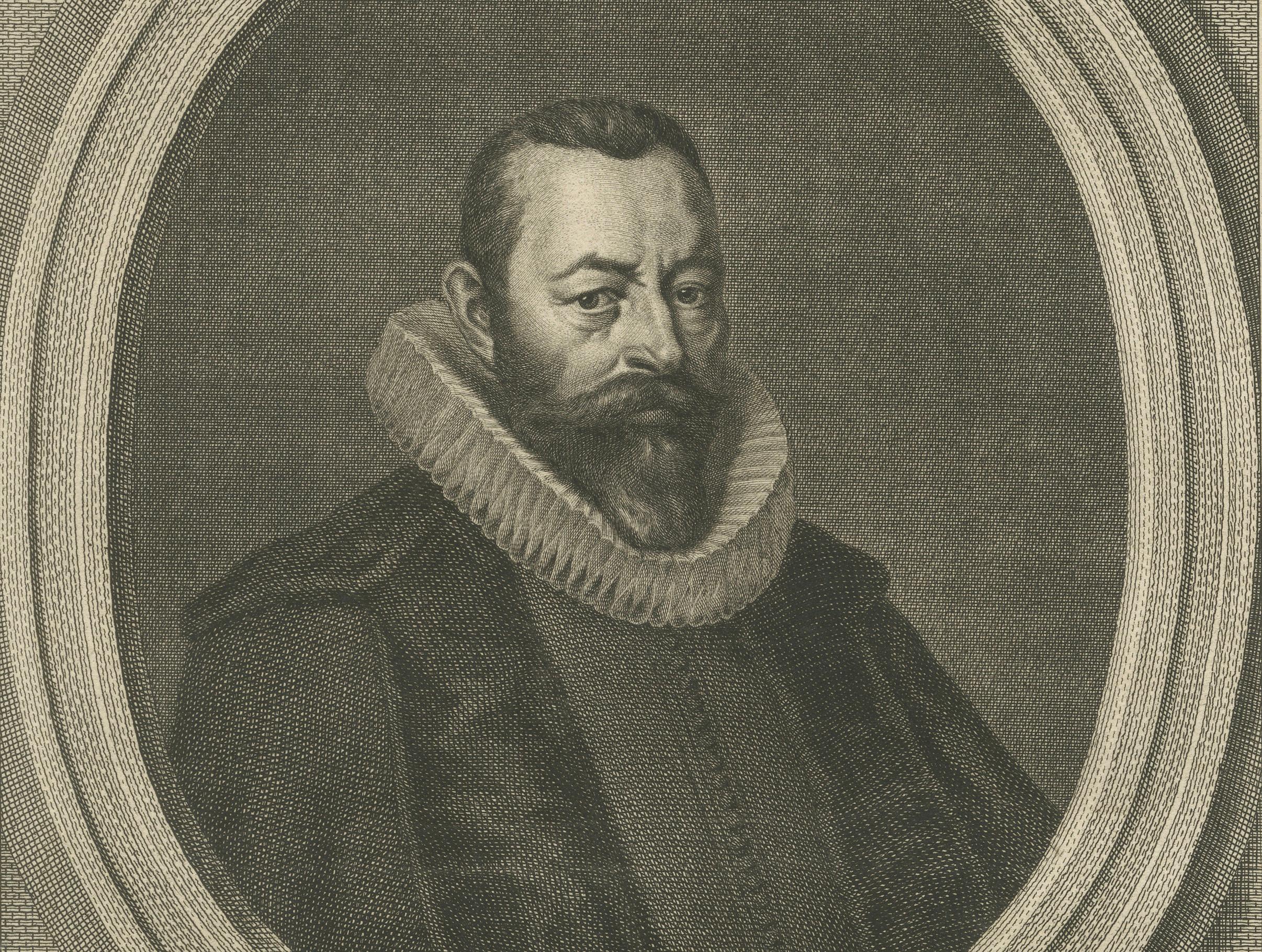 Portrait hollandais ancien de Pieter Hasselaer - Leader civique d'Amsterdam, 1762 Bon état - En vente à Langweer, NL