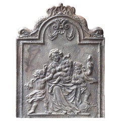 Antique Dutch Renaissance 'Caritas' Fireback, 17th Century