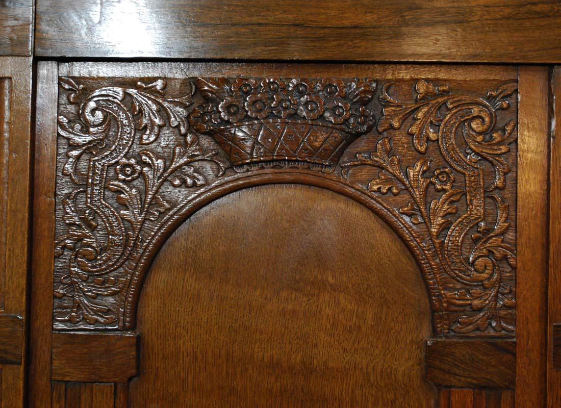 Antique Dutch Renaissance Oak  Cabinet For Sale 8