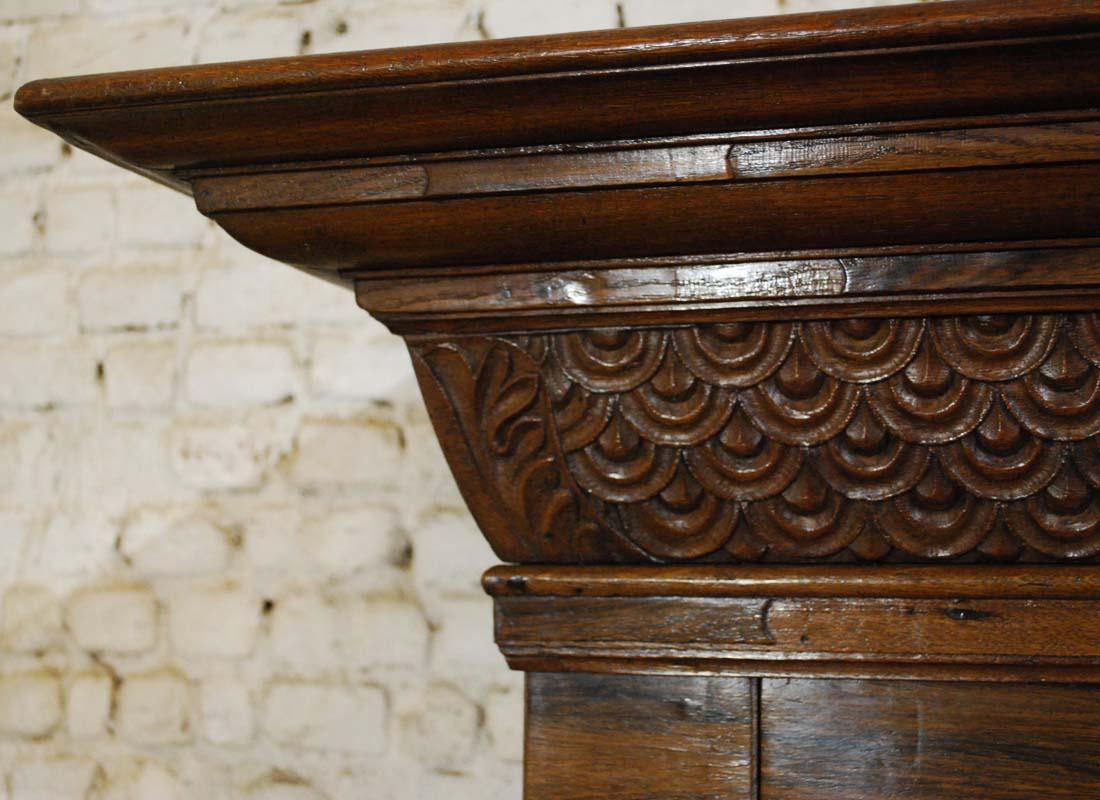 Antique Dutch Renaissance Oak  Cabinet For Sale 4