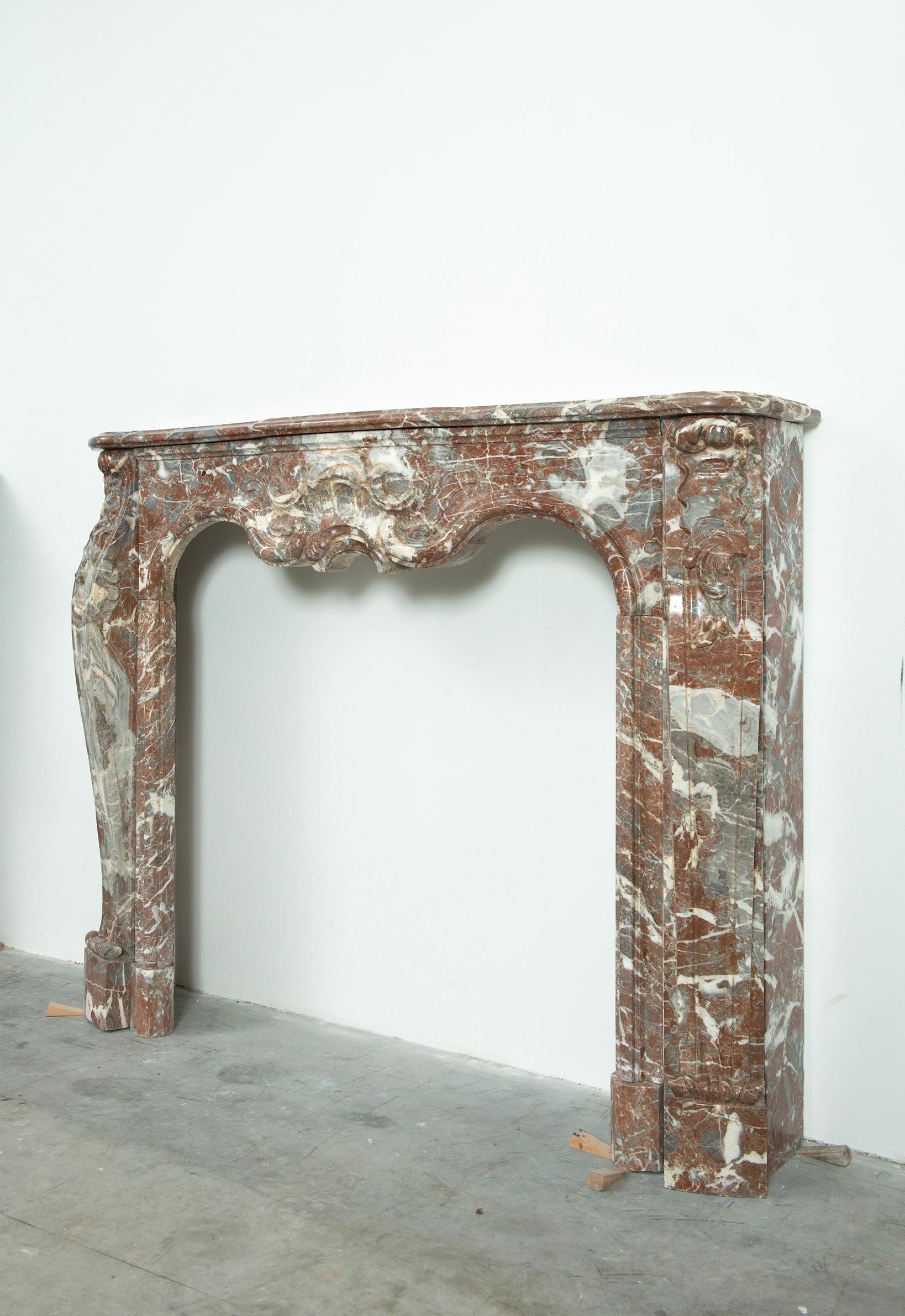 Antique Dutch Rococo Fireplace For Sale 6