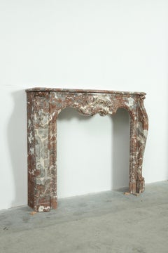 Antique Dutch Rococo Fireplace