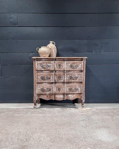 Antique Dutch Serpentine Chest of Drawers