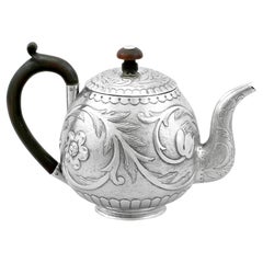 Antique Dutch Silver Bachelor Teapot, Circa 1910