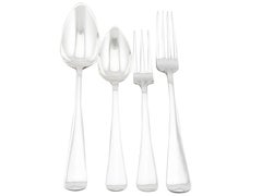 Antique Dutch Silver Canteen for Eight, Old English Style