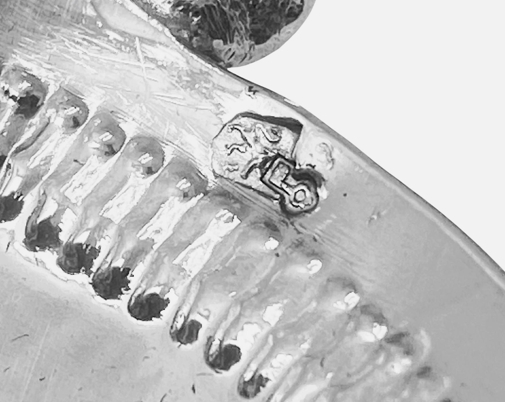 Antico cucchiaio figurato olandese in argento con mulino a vento di grandi dimensioni in vendita 3